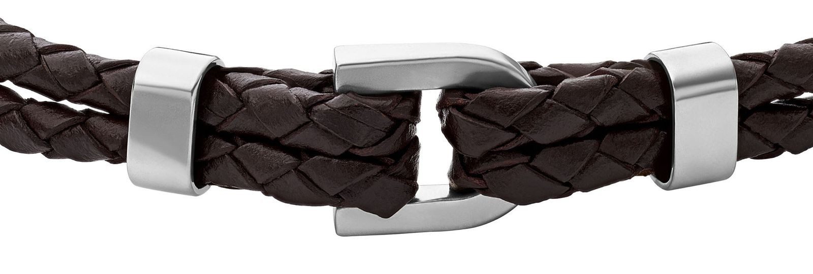 Fossil Lederarmband D-Link Leather Bracelet, aus echtem Leder