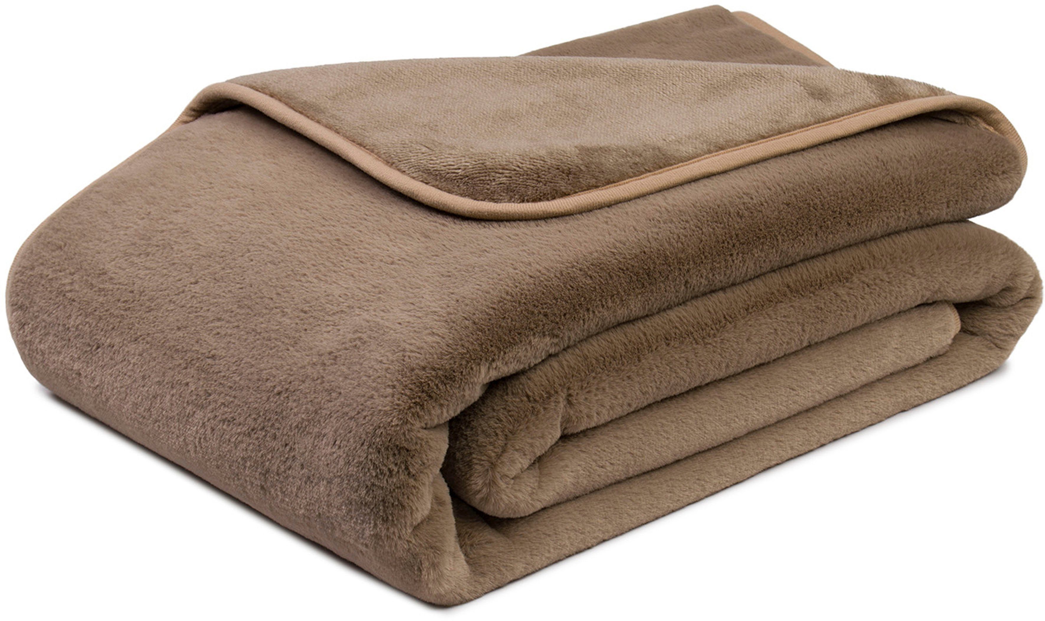 Wohndecke Merino Wendewohndecke, Gözze, kuschelig weich günstig online kaufen
