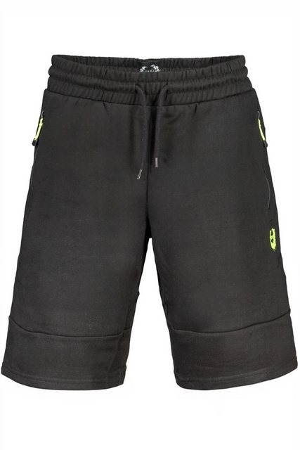 GIAN MARCO VENTURI 5-Pocket-Hose Schwarze Herren Shorts mit elastischem Bun günstig online kaufen