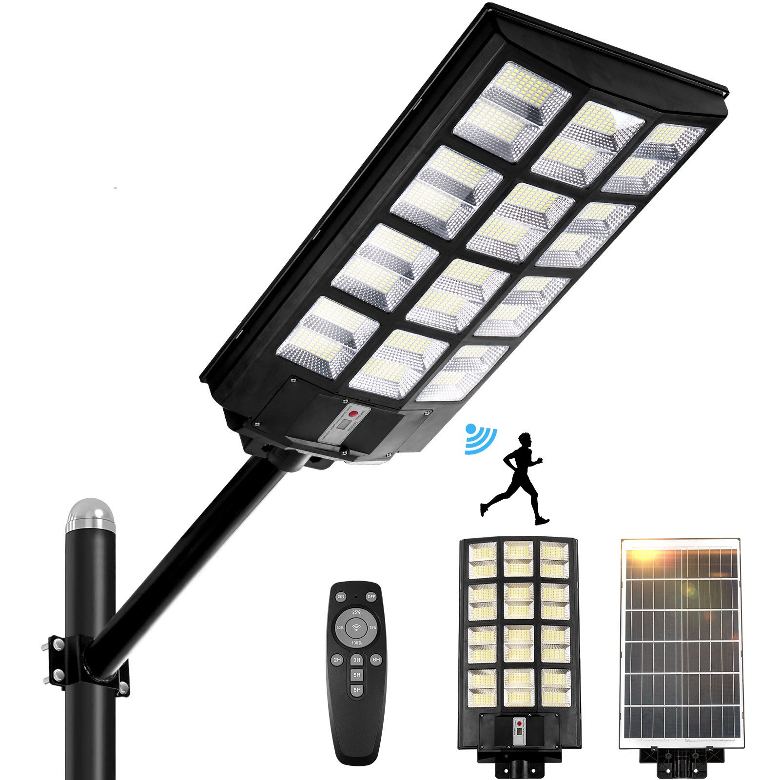 LMaxhome LED Solarleuchte Solar Straßenleuchte mit Bewegungsmelder, IP65 wa günstig online kaufen