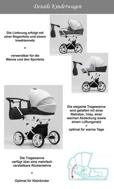 Elcar Kombi-Kinderwagen Sorento 4 in 1 mit Sportsitz, Autositz und Zubehör in 17 Farben