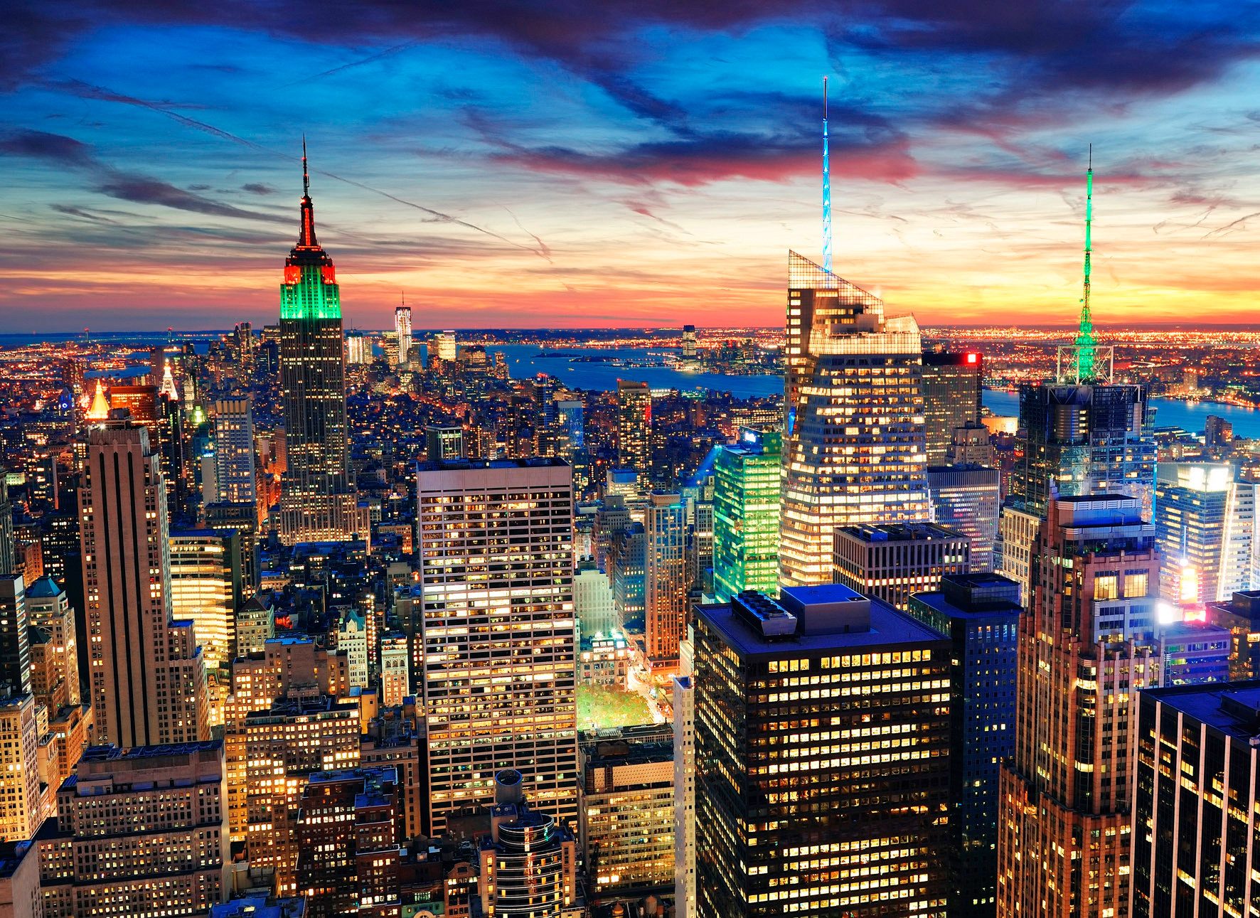 Papermoon Fototapete New York at Dusk, glatt