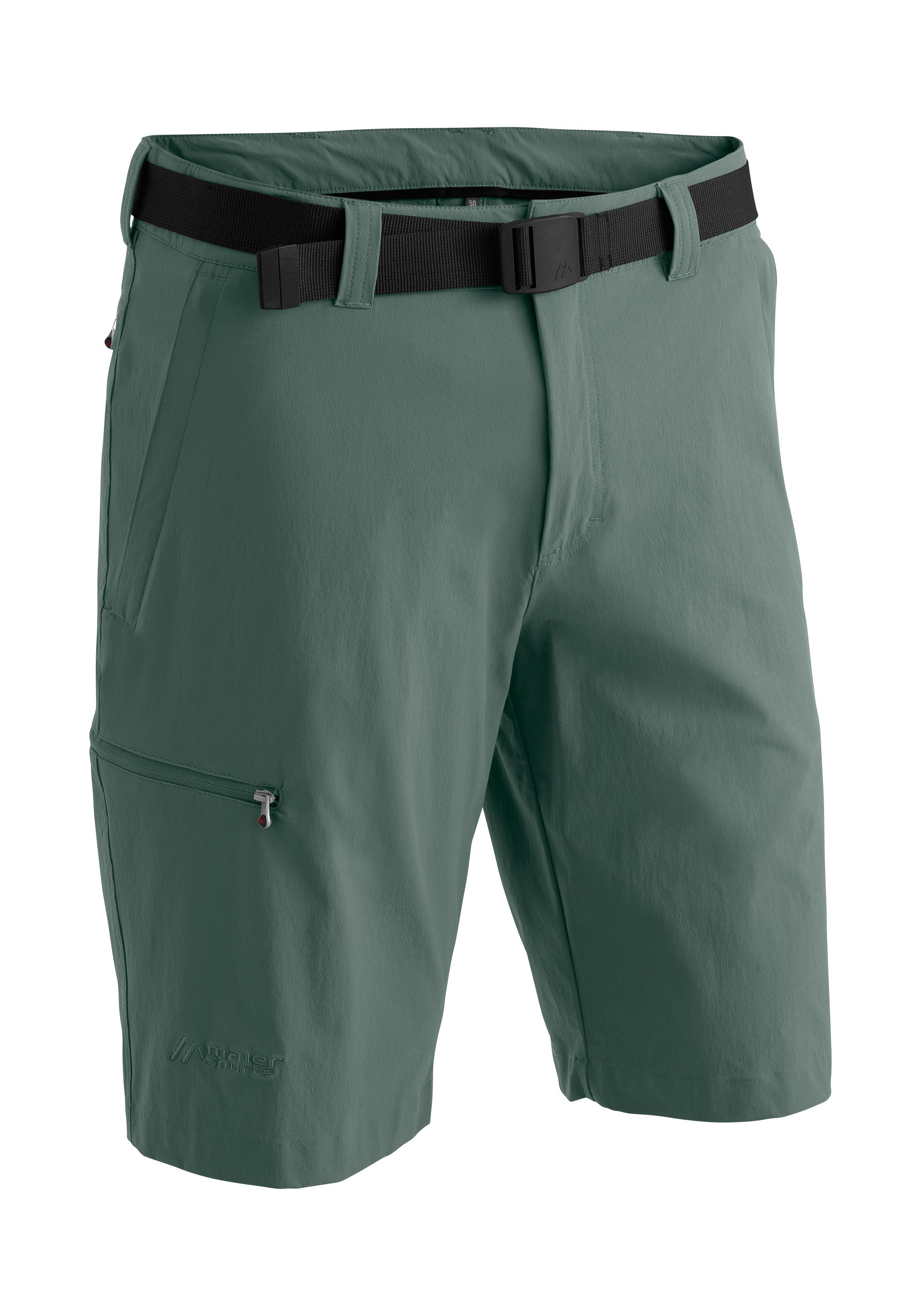 Maier Sports Funktionsshorts Huang kurze tannengrün Herren Outdoor-Bermuda Wanderhose, atmungsaktive