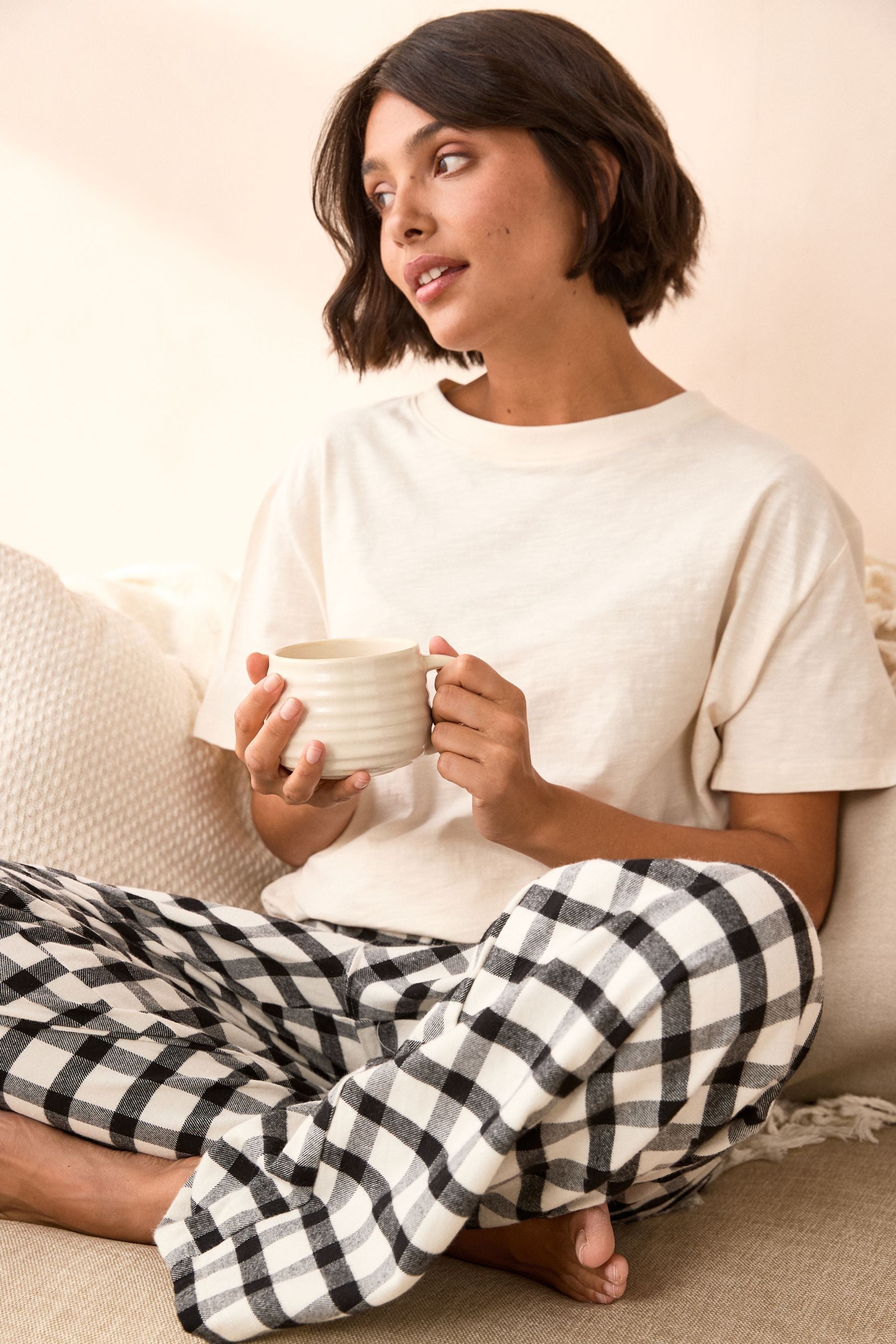 Next Pyjama Kurzarm-Schlafanzug aus Baumwolle, 2er-Pack (4 tlg)