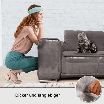 Sofaschoner Katze Kratzschutz, Sofa Transparent Kratzschutz Pad 30*43cm 4 Pcs Rnemitery