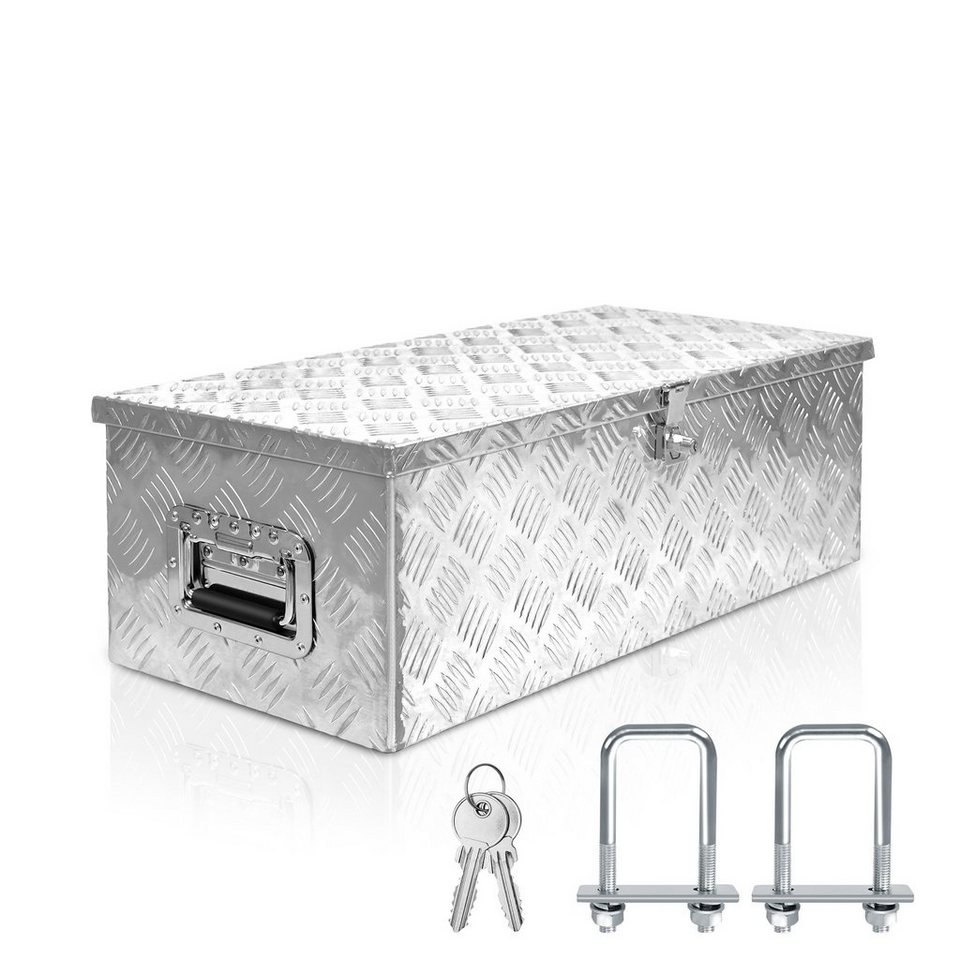 UISEBRT Aufbewahrungsbox Alubox Aluminium Transportbox Deichselbox