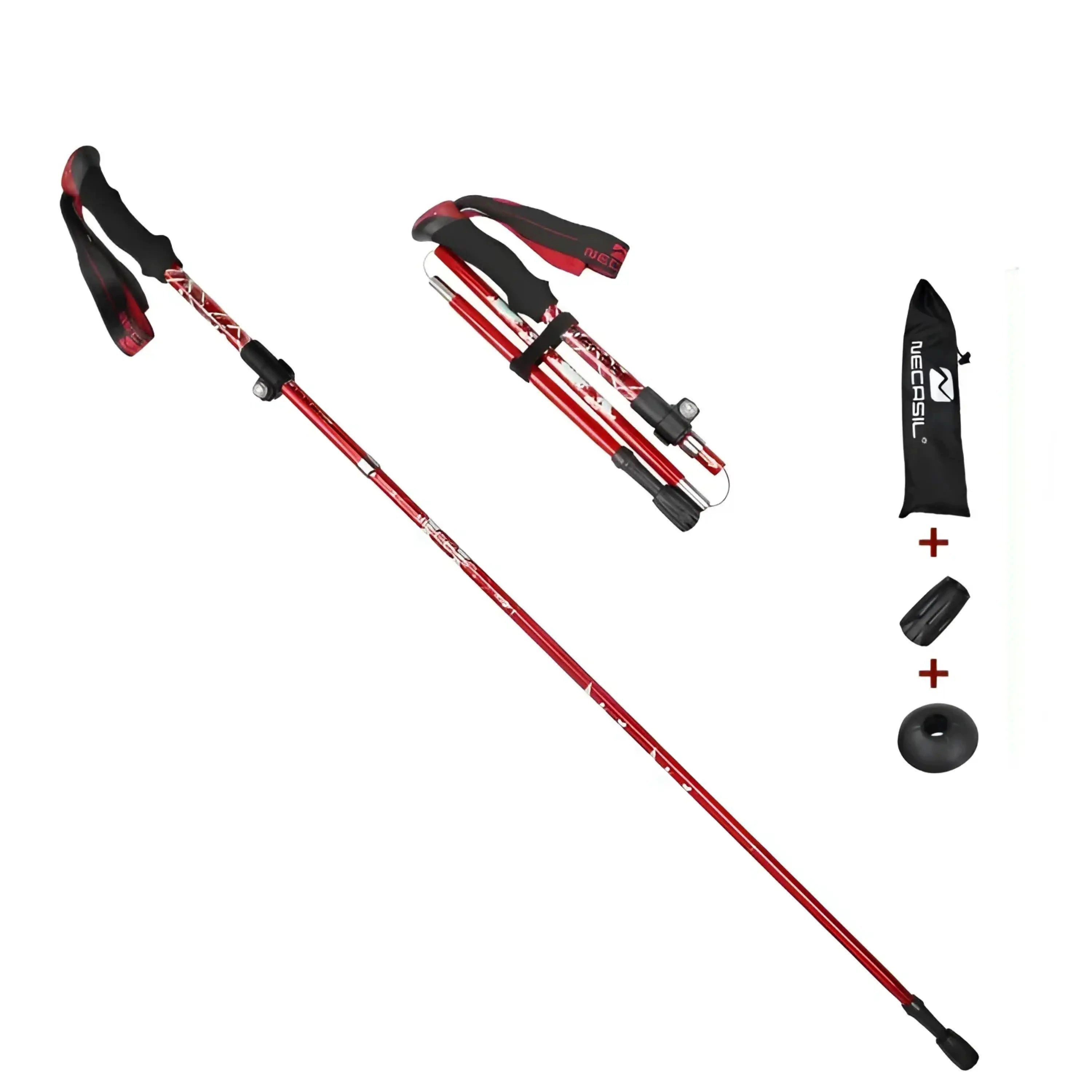 Sport-Knight® Wanderstöcke Wanderstock Faltbar, ergonomischer Handgriff, Aluminiumlegierung