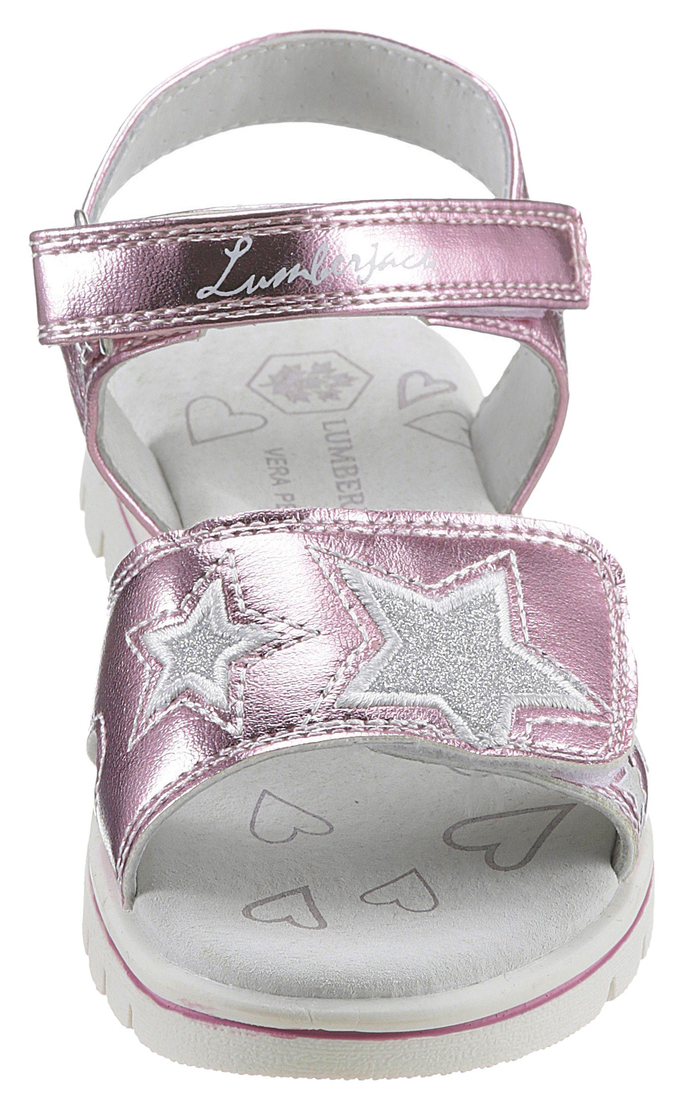 Sandale rosa-metallic mit Glitzer LUMBERJACK