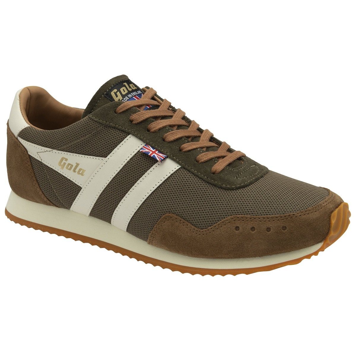 Track Mesh 2 317 - Made in England - darkkhaki/tobacco/offwhite Herren Sneaker