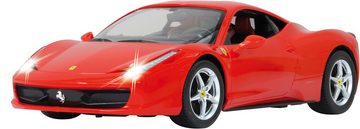 Jamara RC-Auto Deluxe Cars, Ferrari 458 Italia, 1:14, rot, 2,4GHz, mit LED-Licht