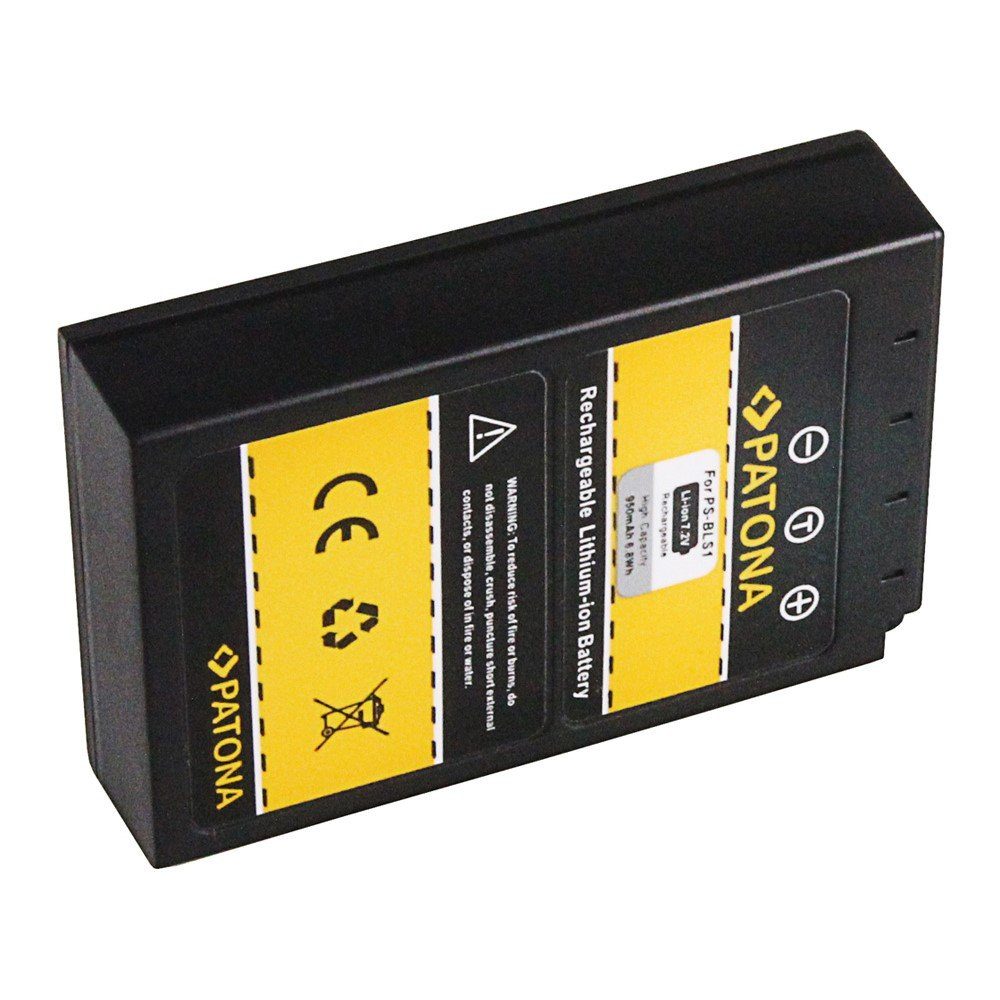 Patona Akku für Olympus BLS1 Kamera-Akku Ersatzakku 950 mAh (7,2 V, 1 St), PS-BLS1 E400 E410 E420 E450 E-PL1 E-P2 E-P1 E-P2 EVOLT