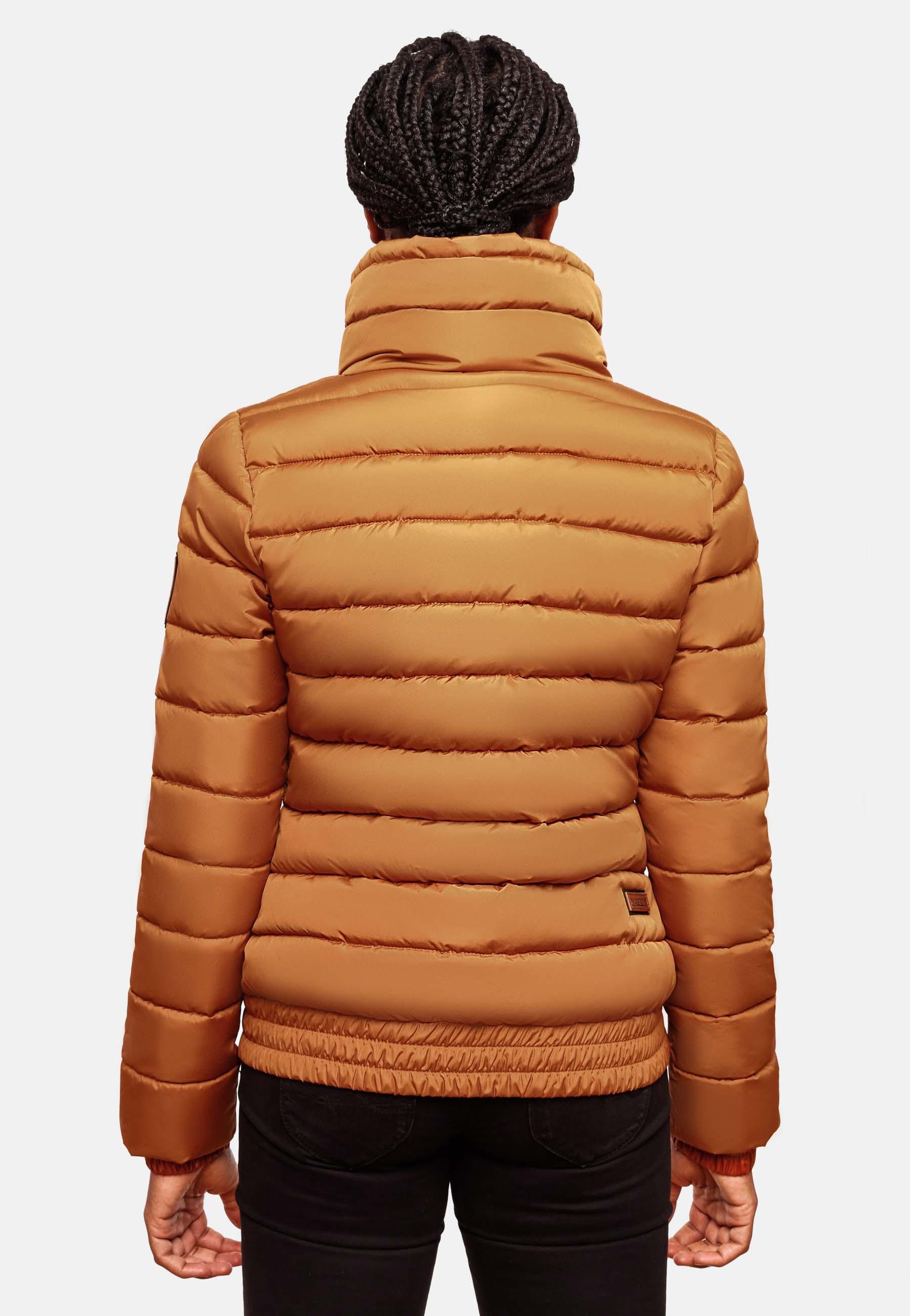 Marikoo Steppjacke Poison stylische Damen Winterjacke mit hohem Kragen