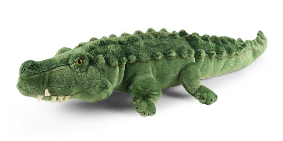 Teddys Rothenburg Kuscheltier Krokodil dunkelgrün 80 cm Plüschkrokodil