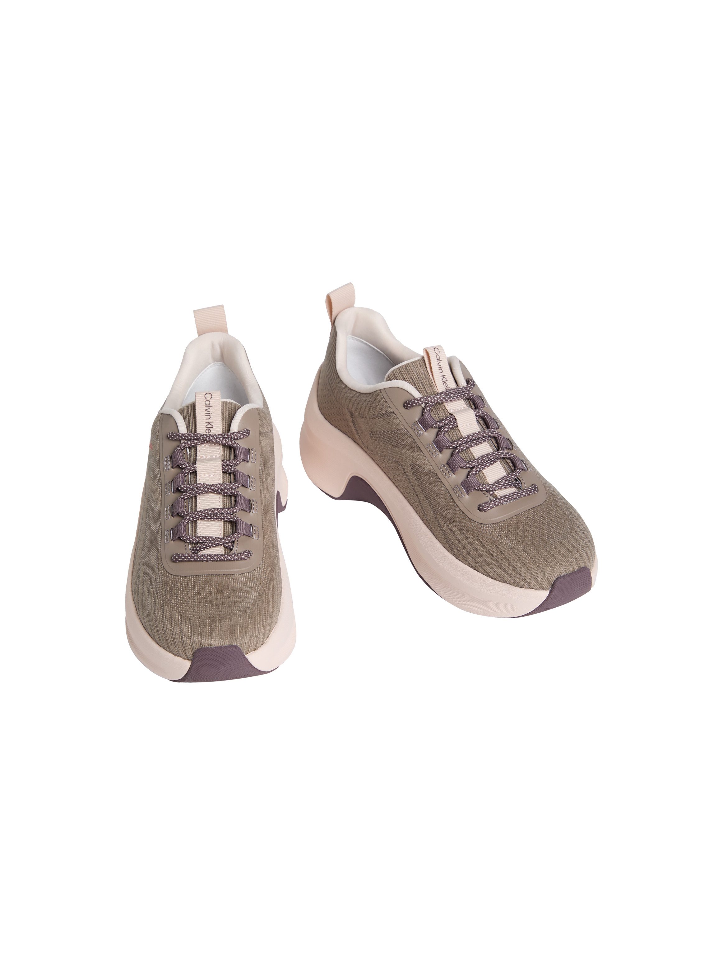 Calvin Klein CHUNKY RUN CKSTRIPE LUP SP KN Plateausneaker Chunky-Sneaker, Halbschuh, Schnürer mit Logoschriftzug