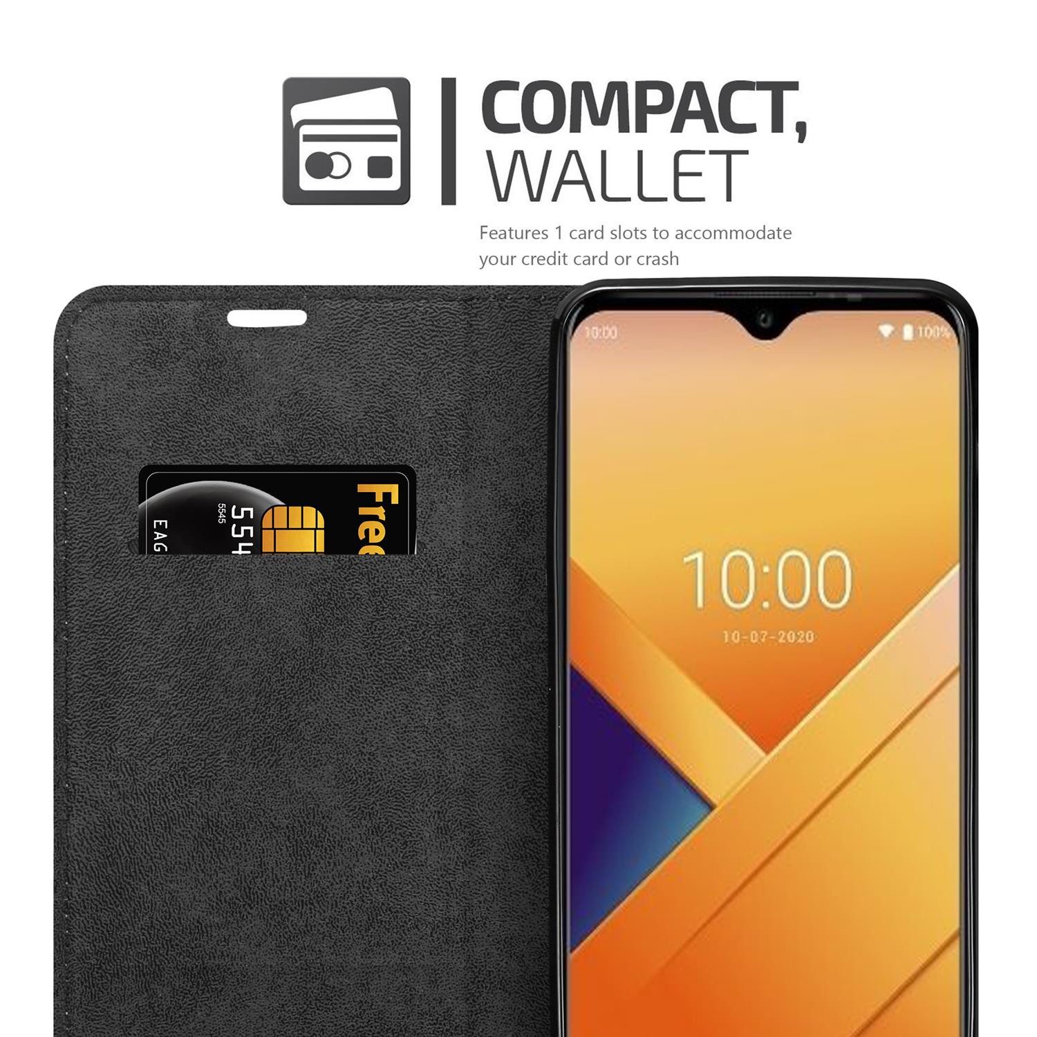 Cadorabo Handyhülle für WIKO Y81 Hülle WIKO Y81, Hülle Schutzhülle mit Standfunktion, Magnetverschluss und Kartenfach
