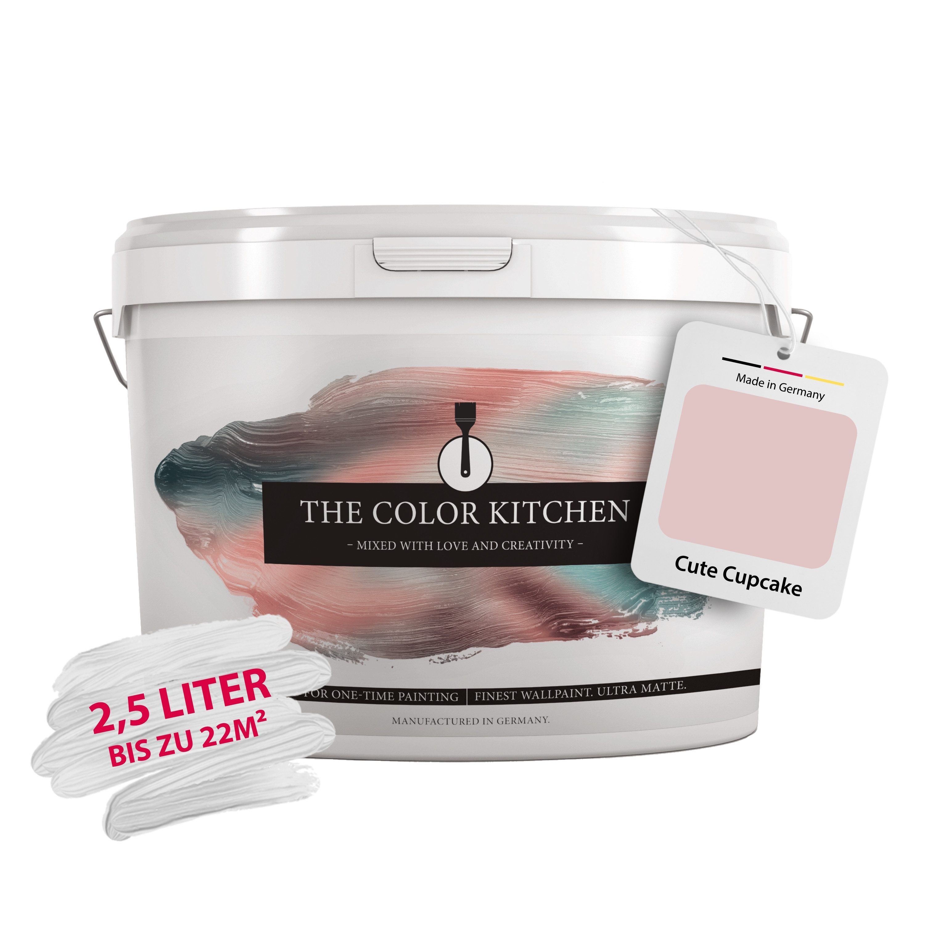 A.S. Création Wand- und Deckenfarbe Seidenmatt Innenfarbe THE COLOR KITCHEN, für Wohnzimmer Schlafzimmer Flur Küche, versch. Rosatöne. € 35,55, (€ 14,22 pro 1 l).