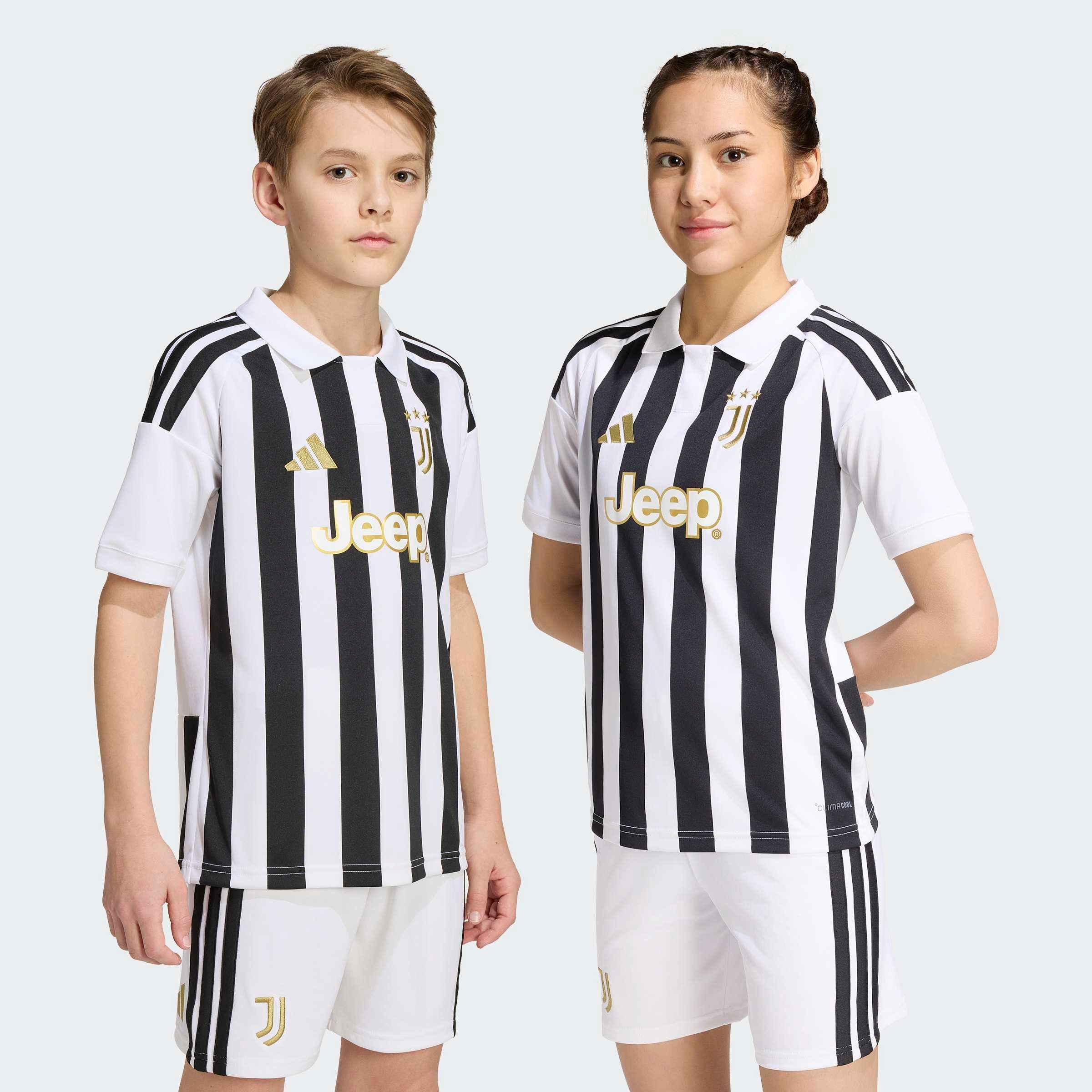 adidas Performance Fußballtrikot JUVENTUS TURIN 26/27 KIDS HEIMTRIKOT mit Climacool Technologie, mit traditionellem Kragen, mit 3-Streifen