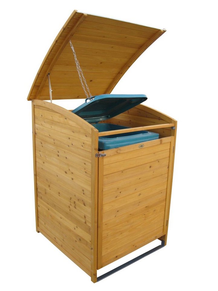 Habau Mülltonnenbox Plus, Geeignet für alle Mülltonnen mit 120 Litern  Fassungsvermögen