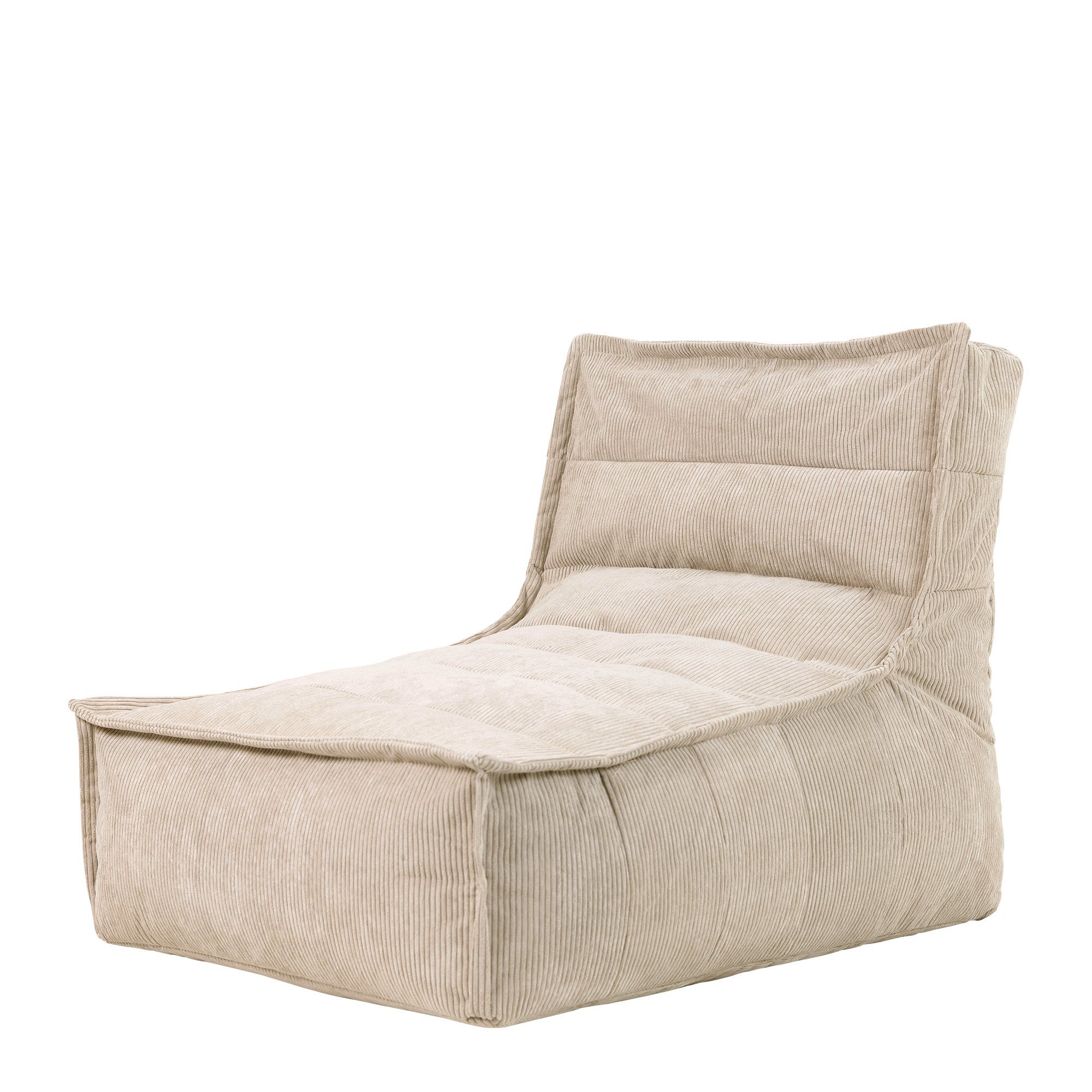 icon Sitzsack Sitzsack-Liege aus Cord „“ beige