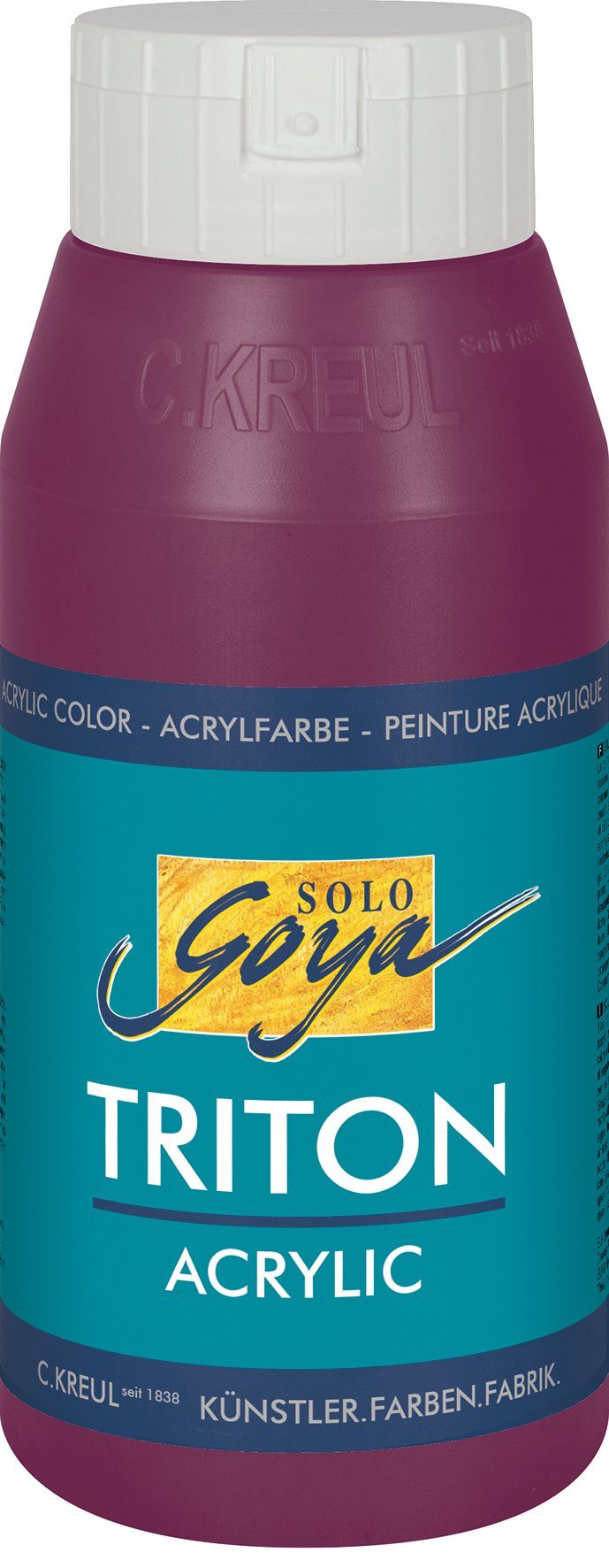 Kreul Acrylfarbe Solo Goya Triton Acrylic, 750 ml Bordeaux