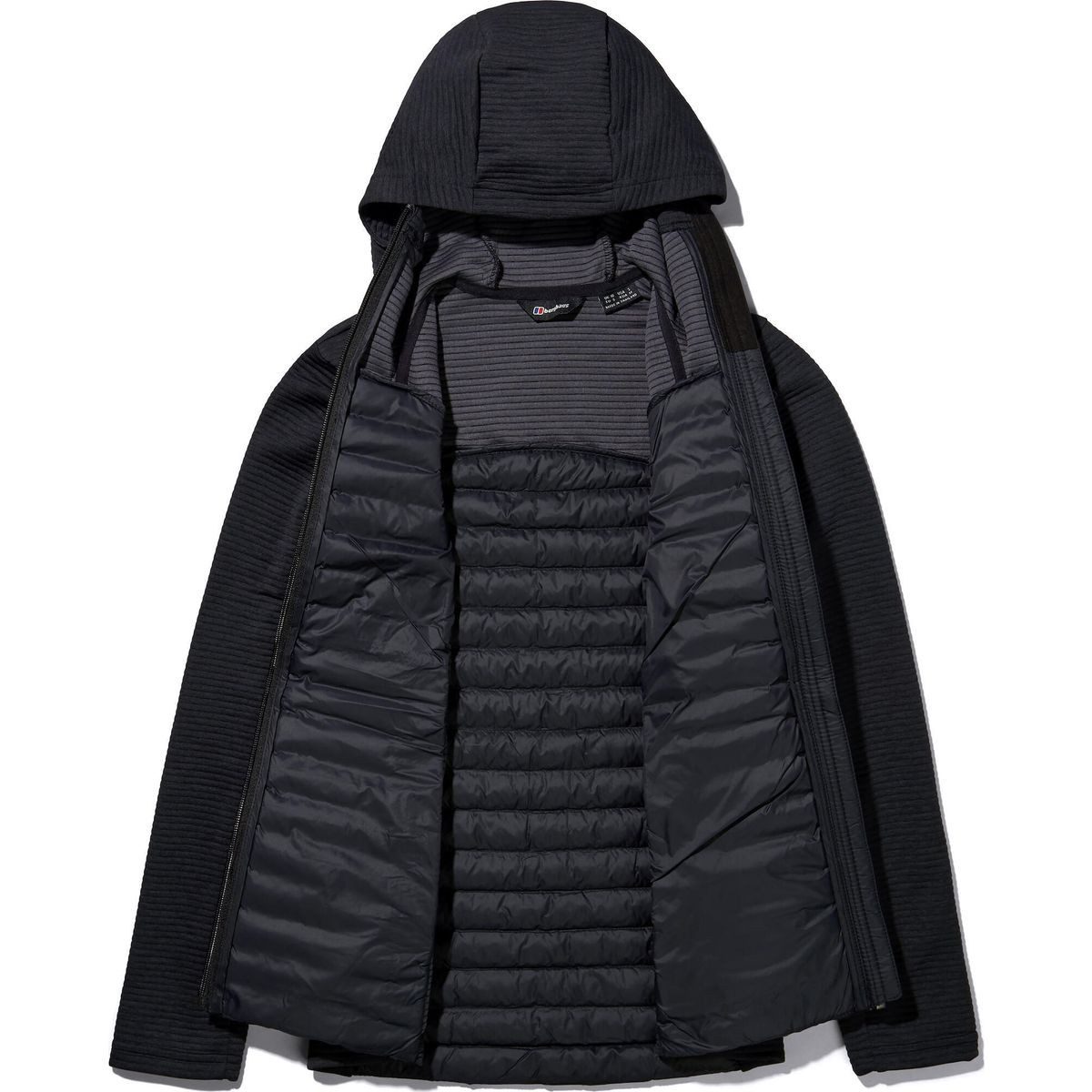 Berghaus Outdoorjacke Nula Hybrid Jacken für Damen - Schwarz Perfekte Wanderjacke mit Hydroloft® Isolation, atmungsaktivem