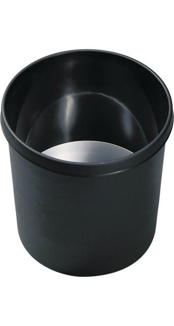 HELIT Papierkorb “Papierkorb 12 l H270xØ260 mm mit Griffrand Kunststoff schwarz”