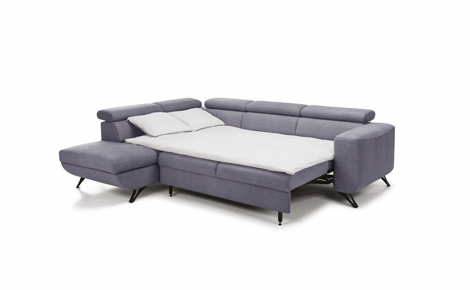 Couch Bettfunktion Schlafcouch Moderne Ecksofa, Schlafsofa JVmoebel Sofa Polster