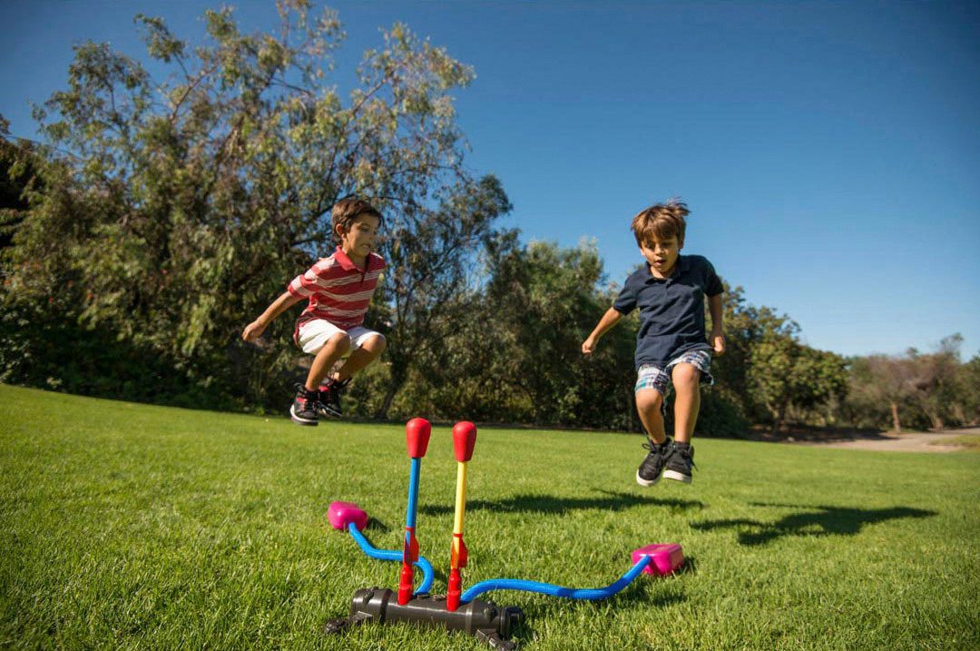 Stomp Rocket Spiel Dueling, Luftdruckraketen-Outdoorspiel