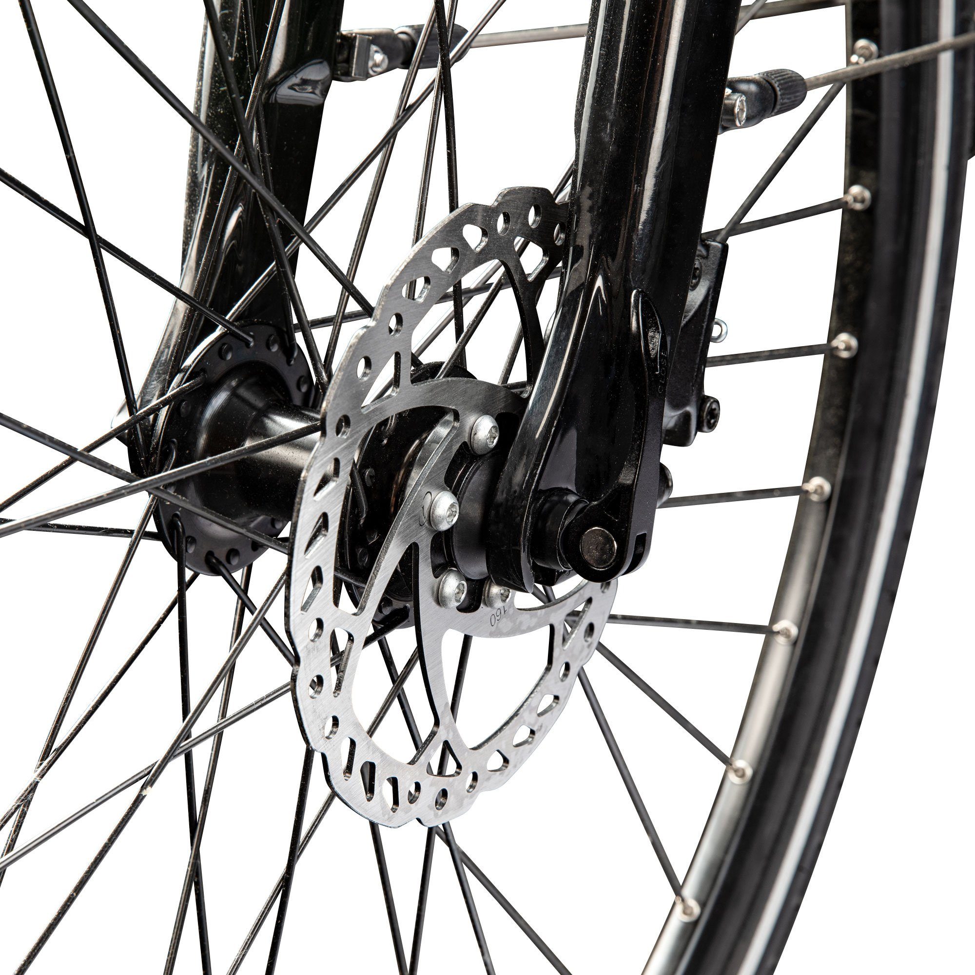 Zündapp Bremsscheibe Light Wave (1-St., mit Schrauben), Fahrrad Bremsscheibe 160 mm hydraulisch mechanisch Scheibenbremse