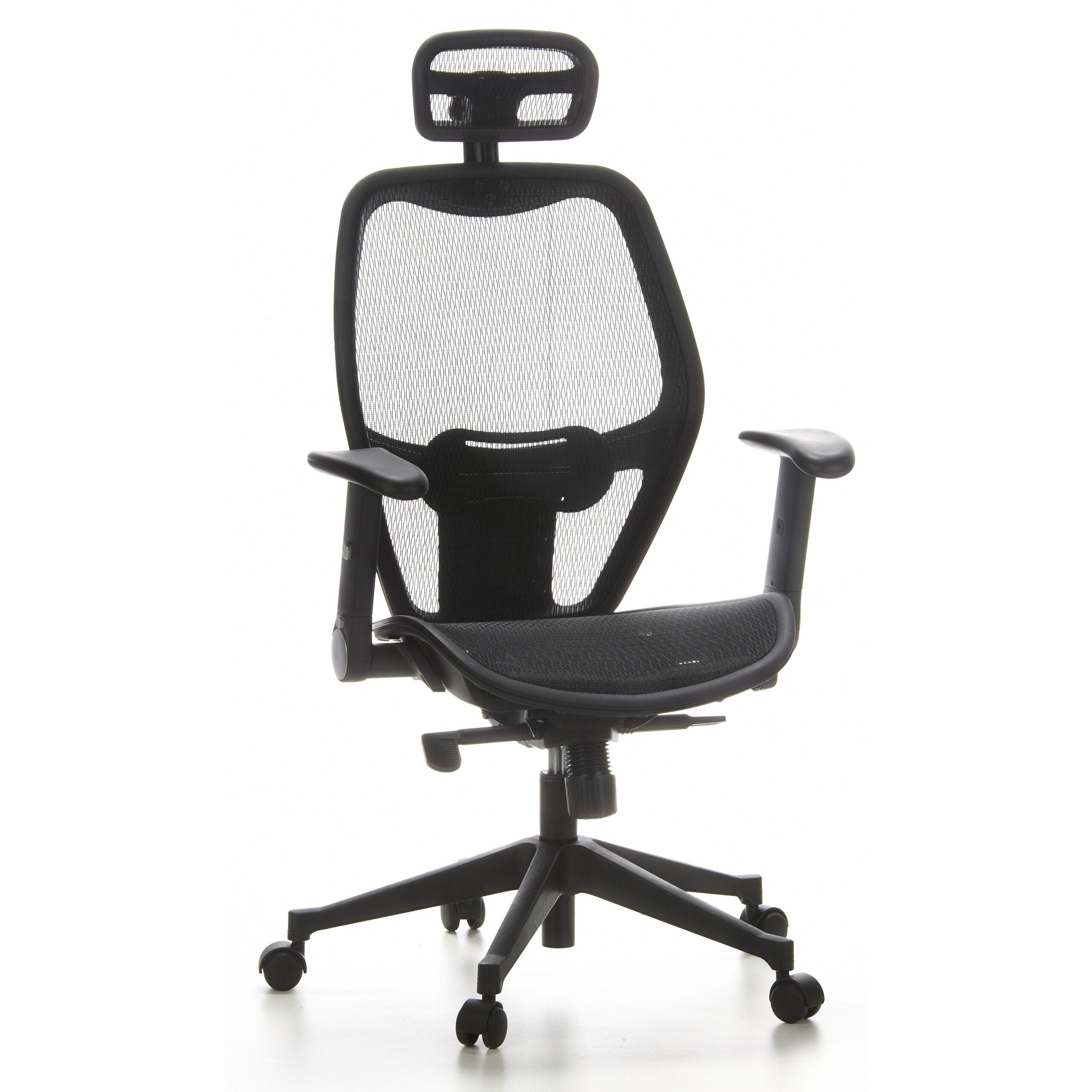 hjh OFFICE Drehstuhl Profi Bürostuhl AIR-PORT Netzstoff (1 St), Ergonomischer Chefsessel, Schreibtischstuhl höhenverstellbar