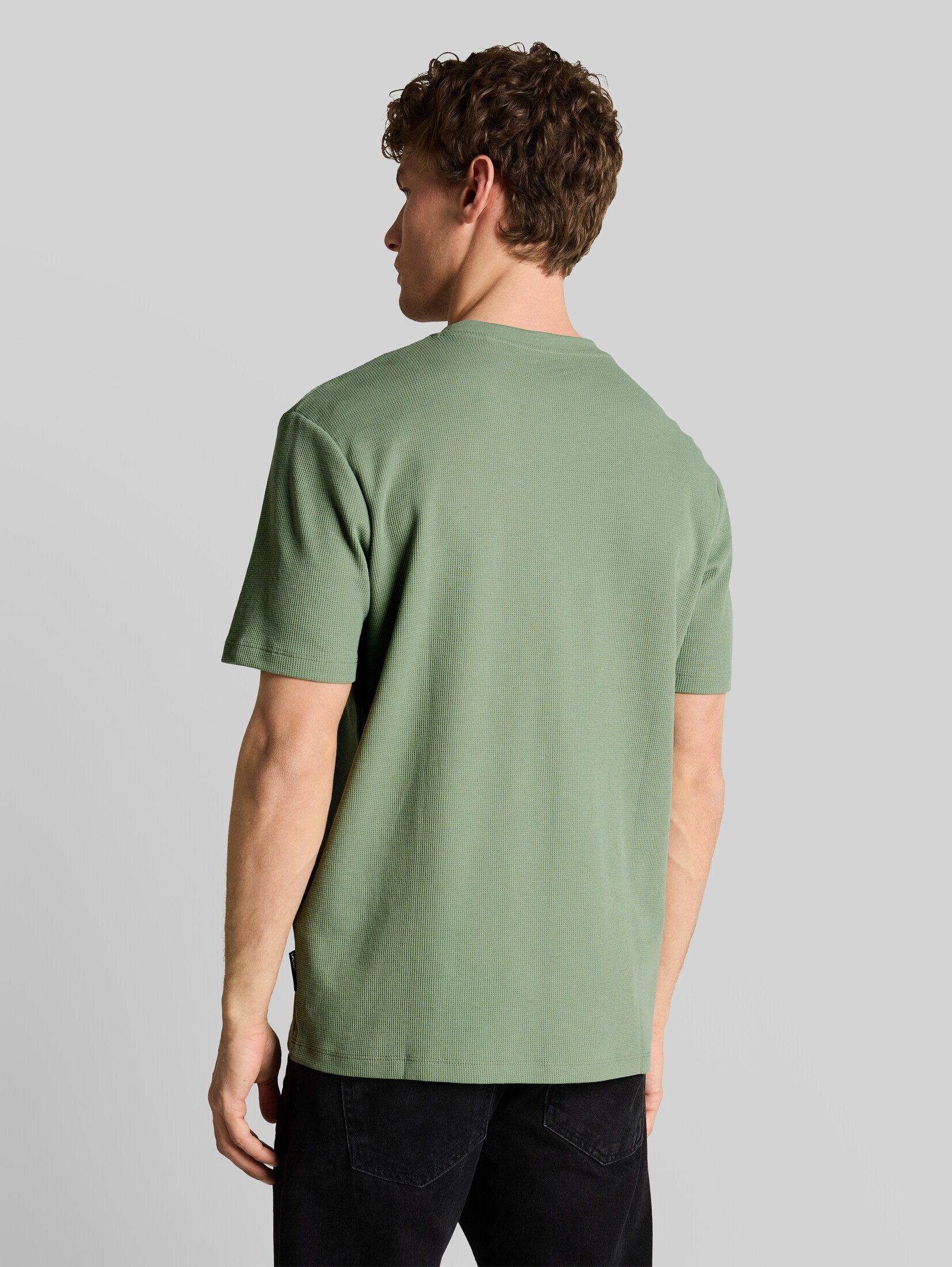 TOM TAILOR Denim T-Shirt T-Shirt (im Einserpack) T-Shirt mit Waffelstruktur
