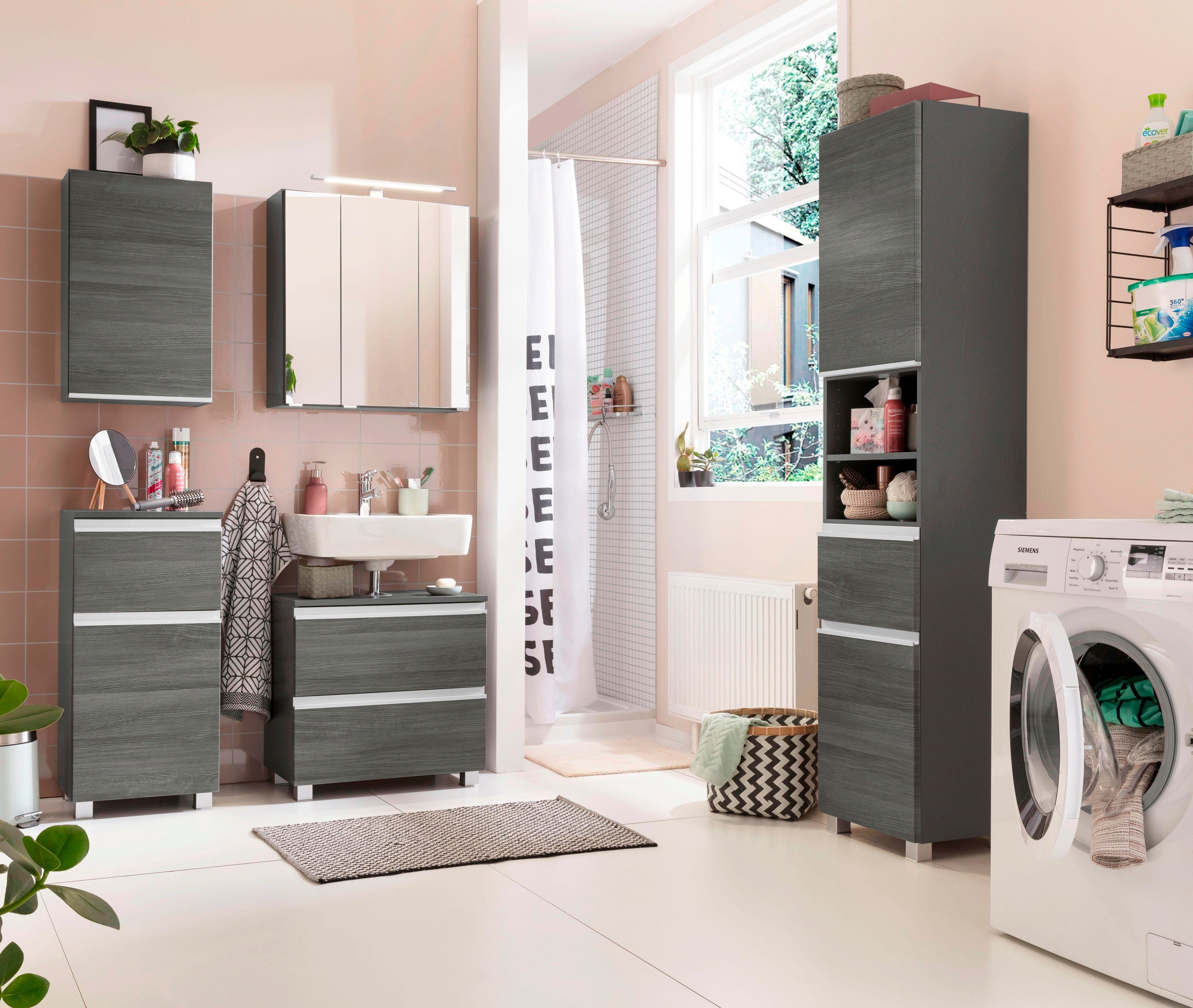 welltime Spiegelschrank Ohio mit LED Beleuchtung