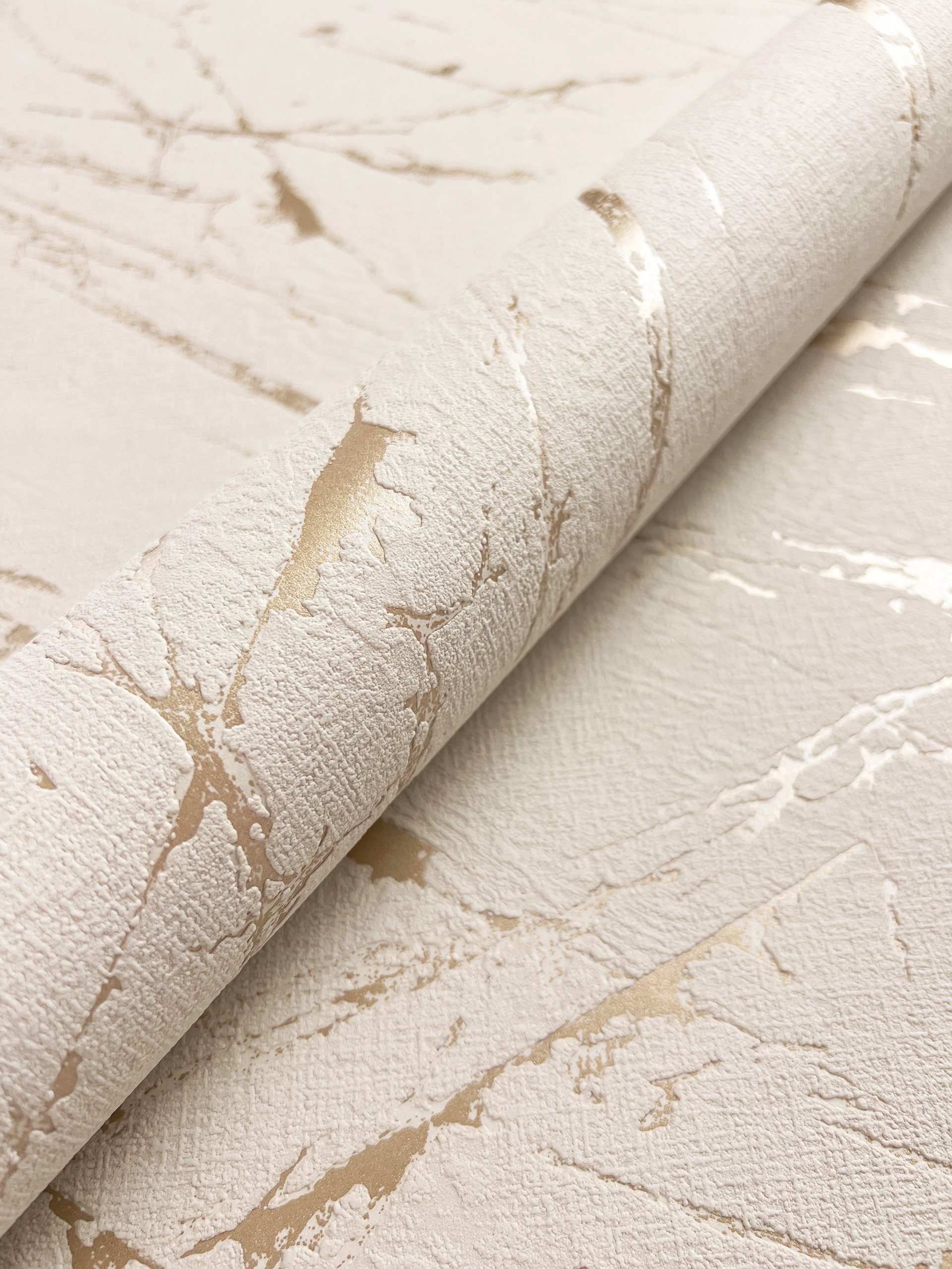 Newroom Vliestapete, Beige Tapete Modern Marmor günstig online kaufen