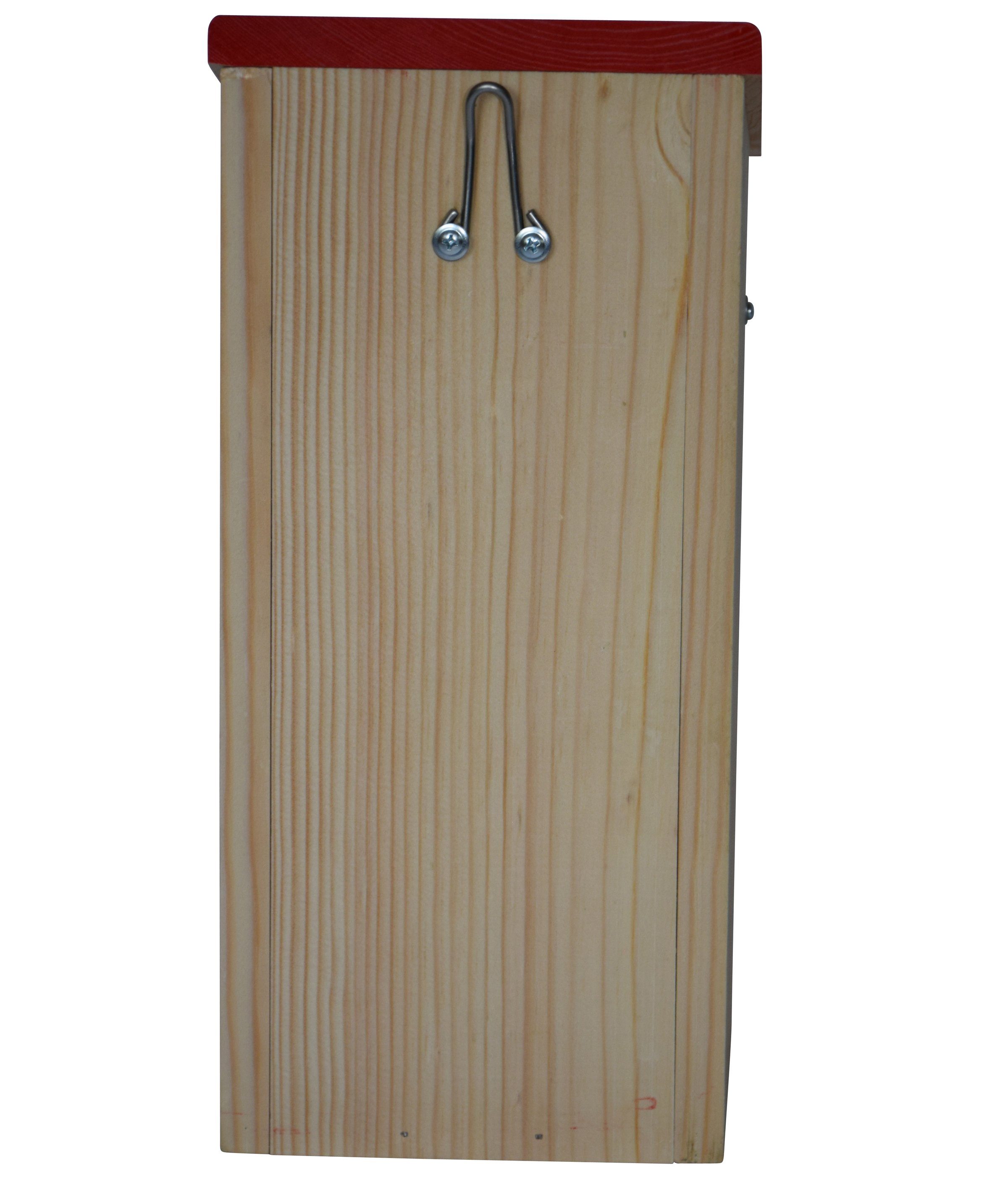 Dehner Nistkasten Natura Premium Nisthöhle Birga, 16 x 32.5 x 20.5 cm, 32 mm Einflugloch, aus FSC®-zertifiziertem Kiefernholz, leicht zu reinigen