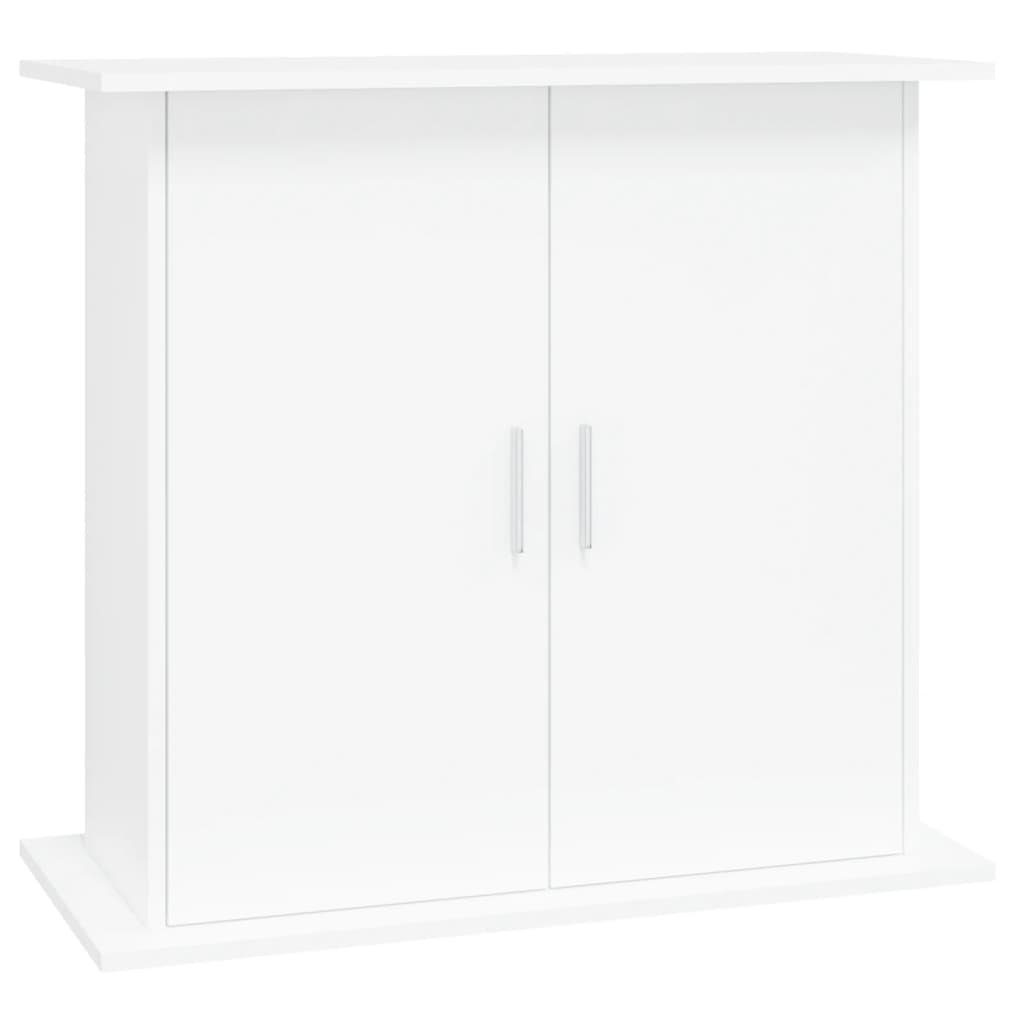 Aquariumunterschrank Aquariumständer Weiß 81x36x73 cm Spanplatte Aquarium Unterstand Terrar