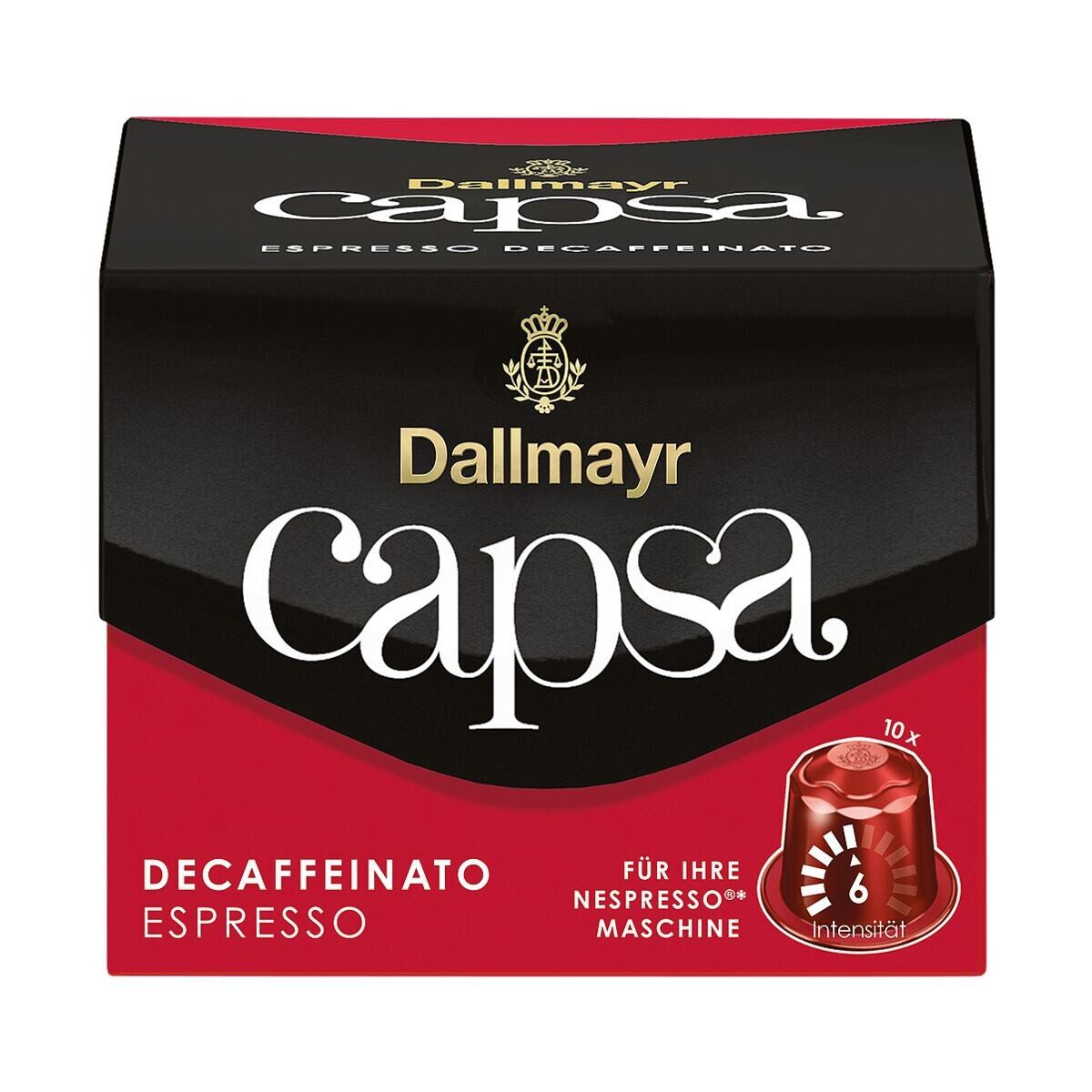 DALLMAYR Kaffee capsa Espresso Decaffeinato, 10 Kaffeekapseln