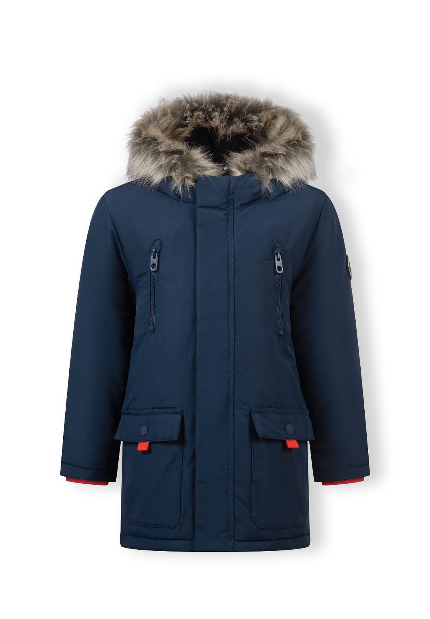 Winterjacke Jacke mit Kapuze und Brusttaschen mit Reißverschluss (9 m-8y)