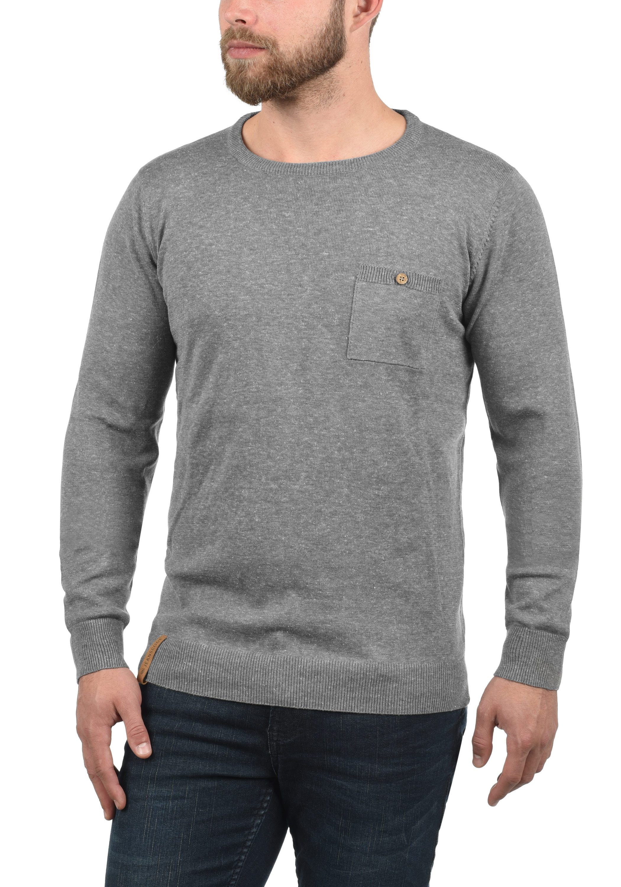 Indicode Strickpullover IDDemarcus Strickpulli mit Brusttasche