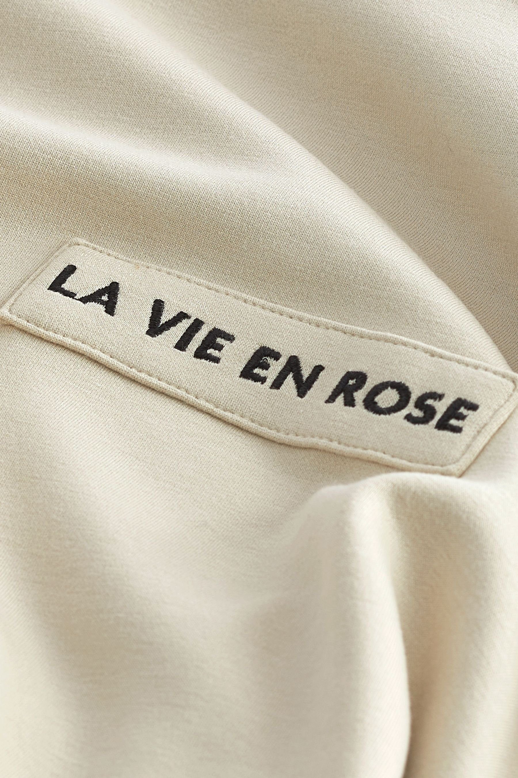 (1-tlg) Sweatshirt Griff Sweatshirt En mit Next Vie La Rose weichem