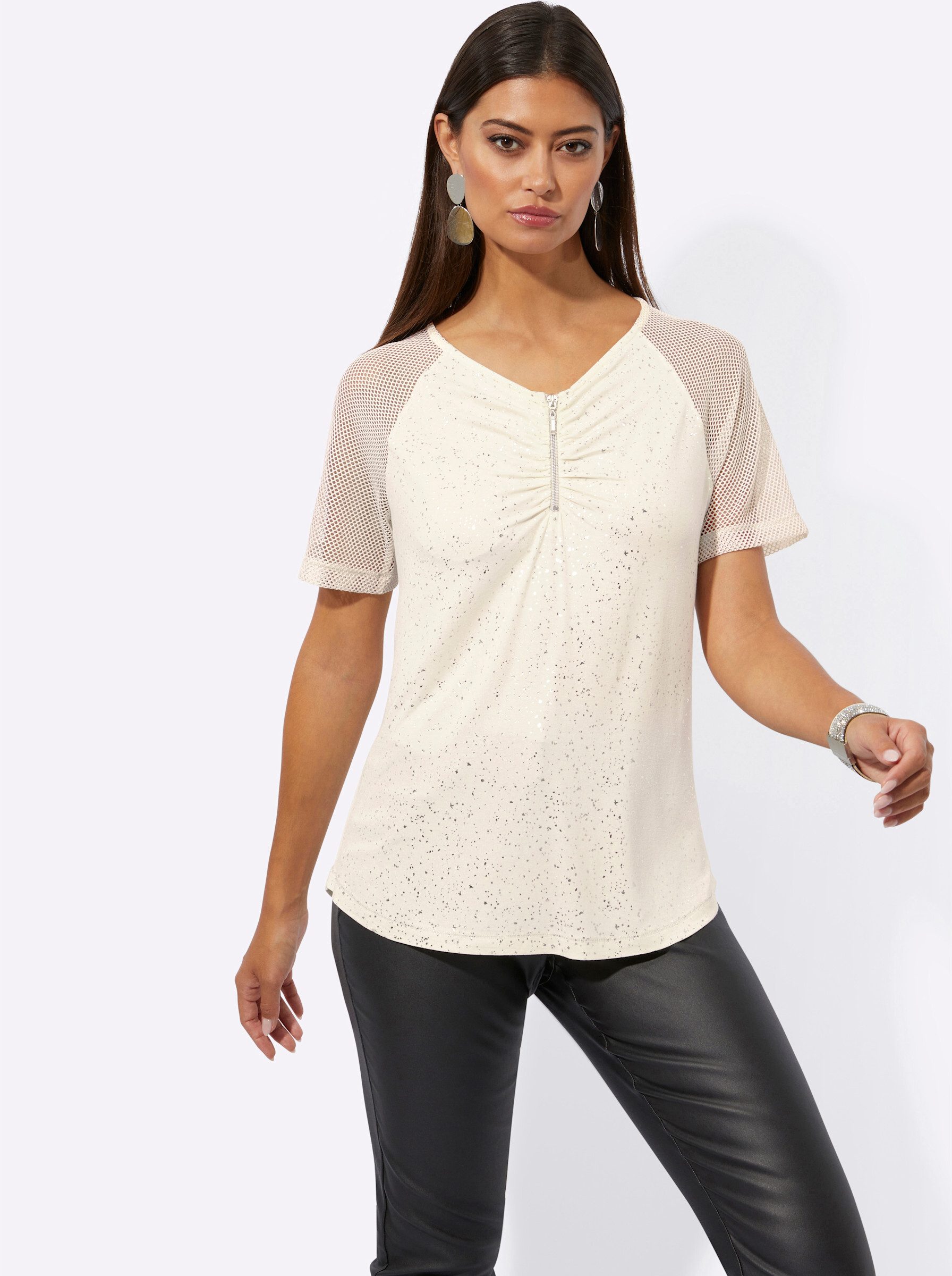 creation L Kurzarmshirt "Shirt", (1 tlg.) günstig online kaufen