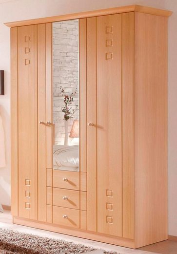 bv-vertrieb Schlafzimmer-Set, Senioren-Kleiderschrank Buche