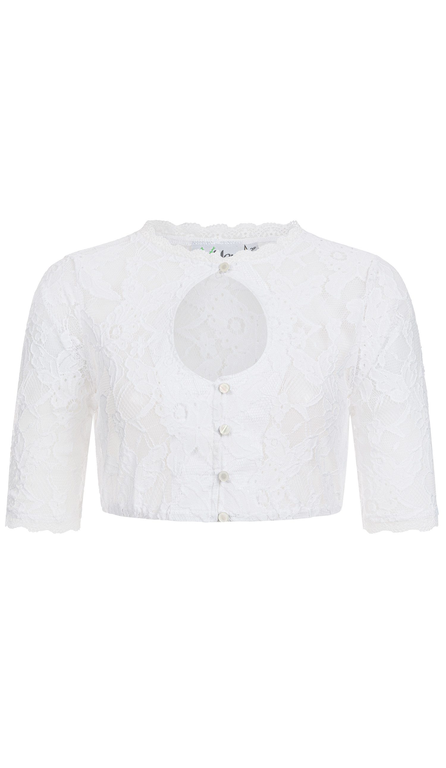 Nübler Dirndlbluse Dirndlbluse Claudia in Edelweiß von Nübler
