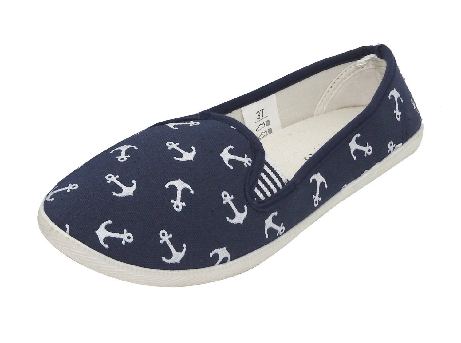 dynamic24 Slipper Damen Canvas Sneaker Slip günstig online kaufen