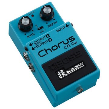 Boss by Roland E-Gitarre CE-2W Waza Craft Chorus Pedal mit Kabel