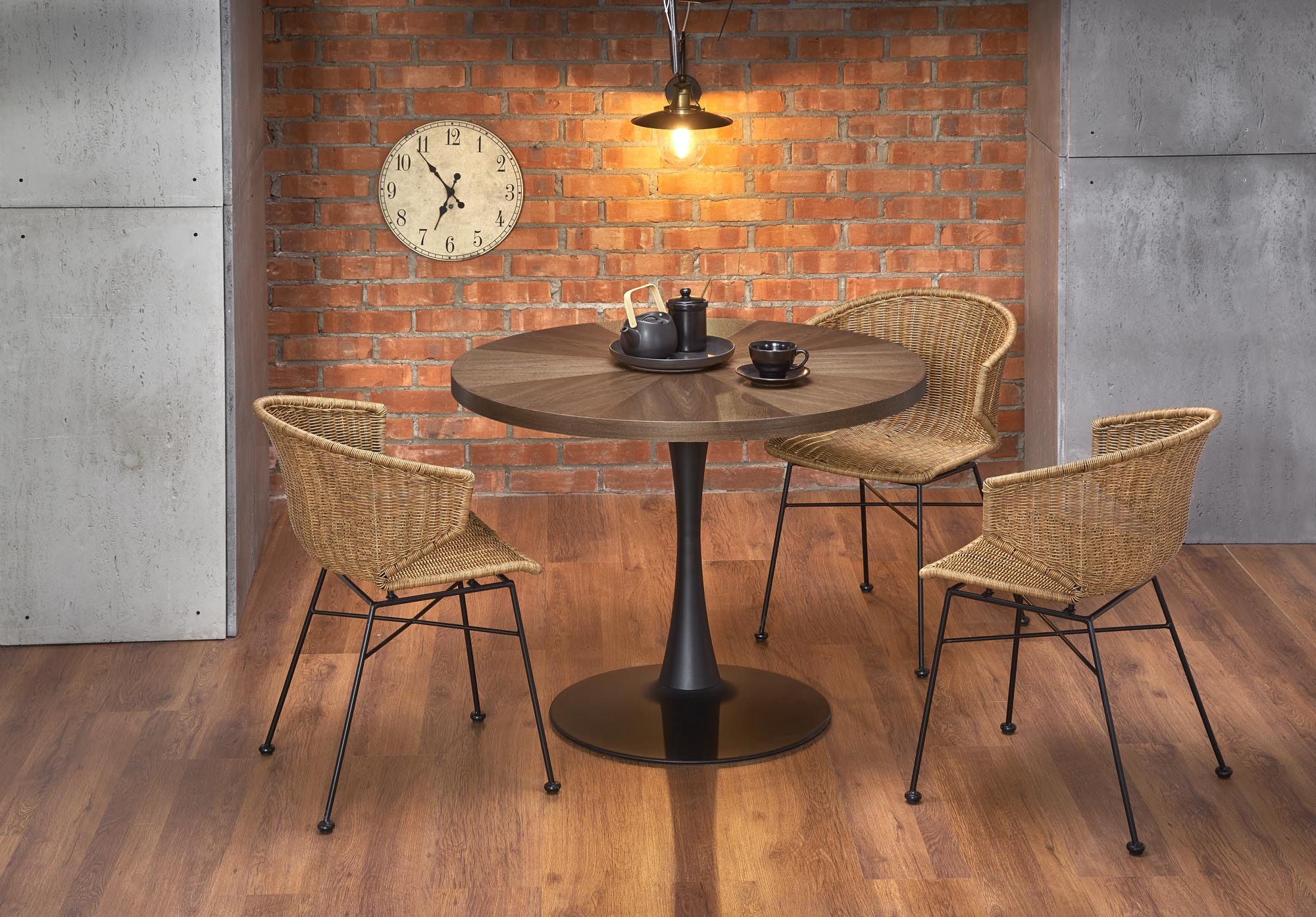 designimpex Esstisch HAW-333 rund Walnuss Wenge Schwarz Echtholzfurnier Esszimmer 100x75 cm, Esstisch, Esszimmertisch, Tisch, Ausziehtisch, Küchentisch, Esszimmer