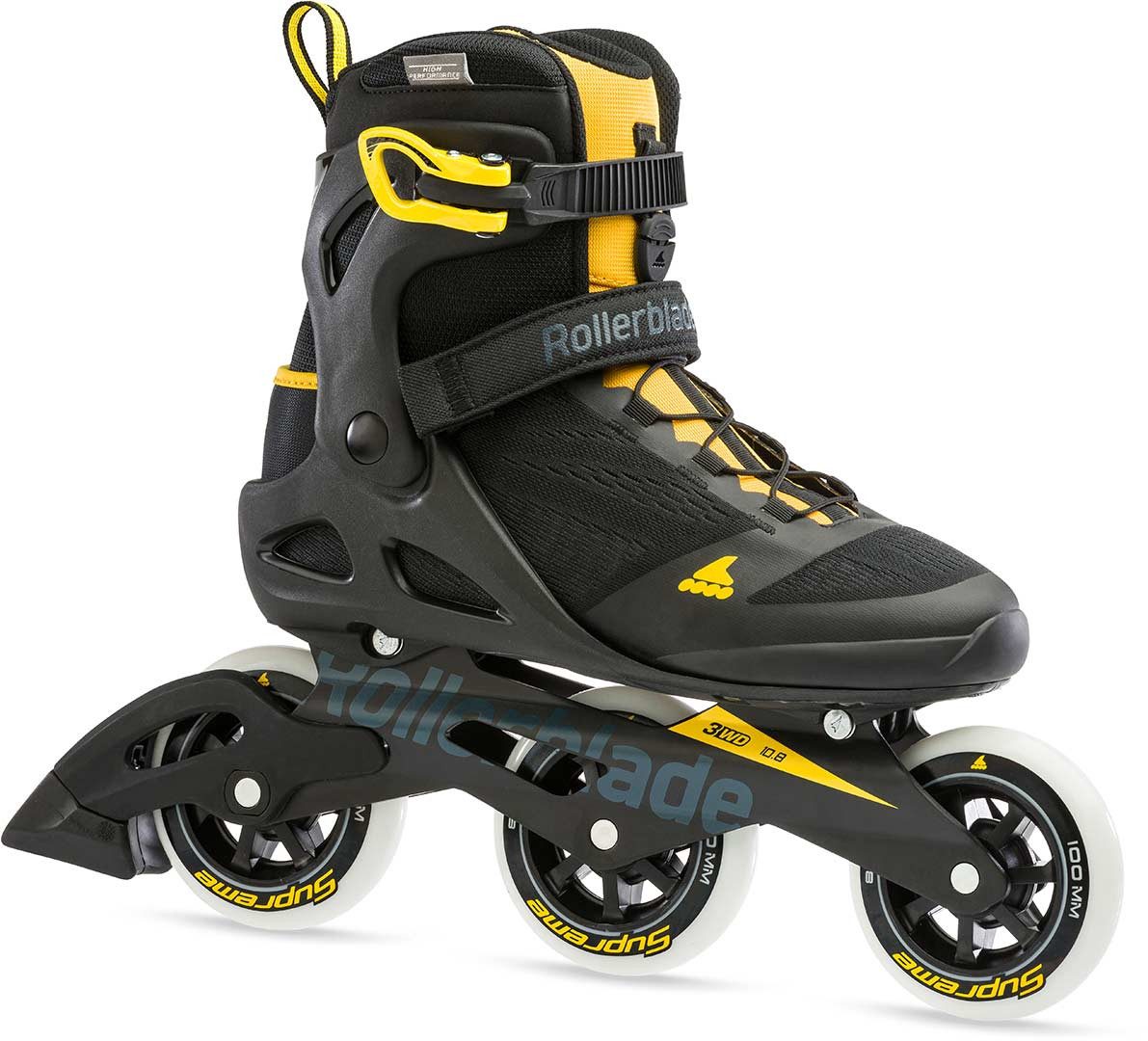 ROLLERBLADE Inlineskates ROLLERBLADE MACROBLADE 100 3WD Inline Skate 2024 black/saffron yellow