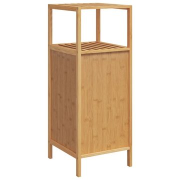 vidaXL Fächerschrank Badezimmerschrank mit Ablage 36x33x87 cm Bambus (1-St)