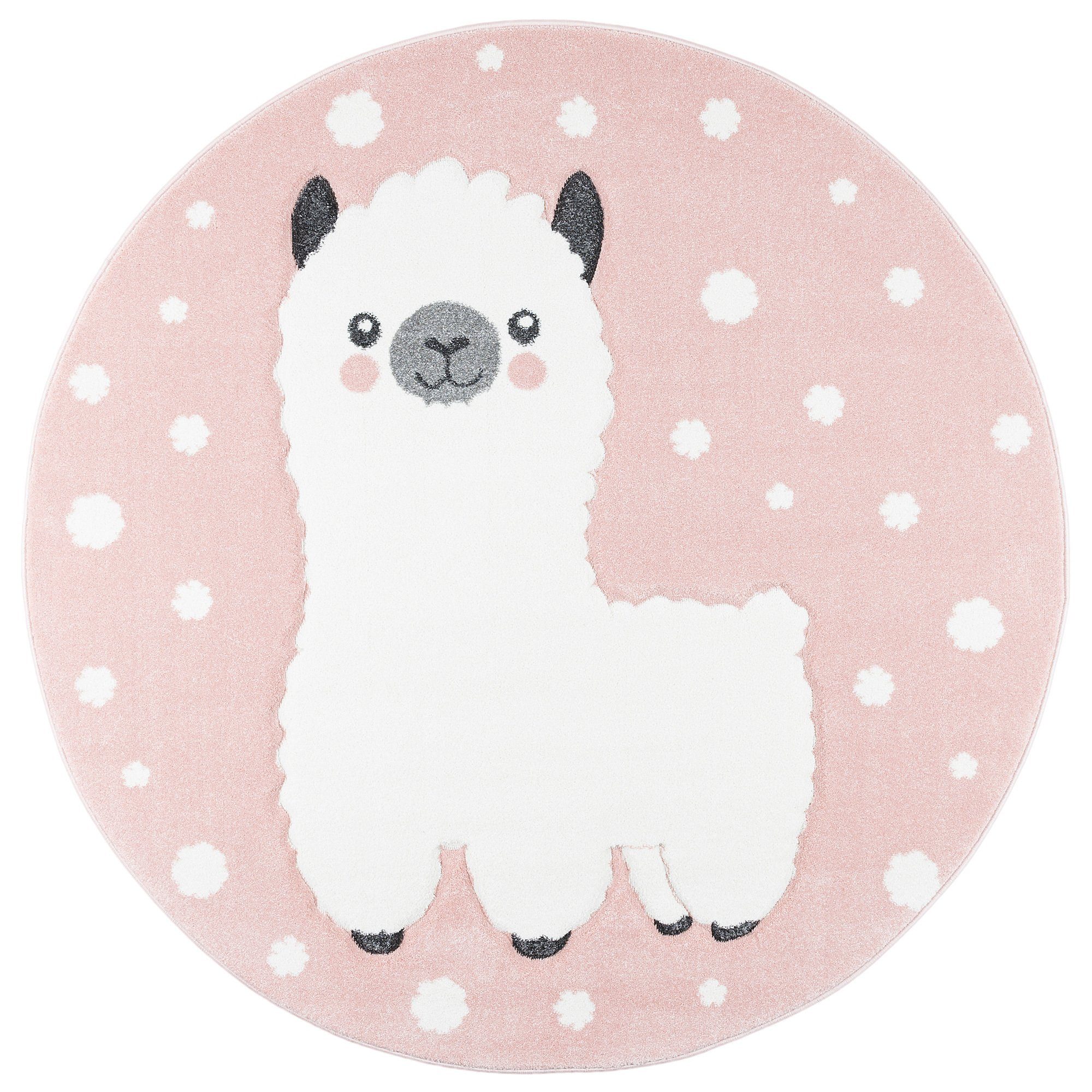 Pergamon Kinderteppich Kinder Teppich Maui Kids Alpaka Rund, Rund, Höhe: 13 mm