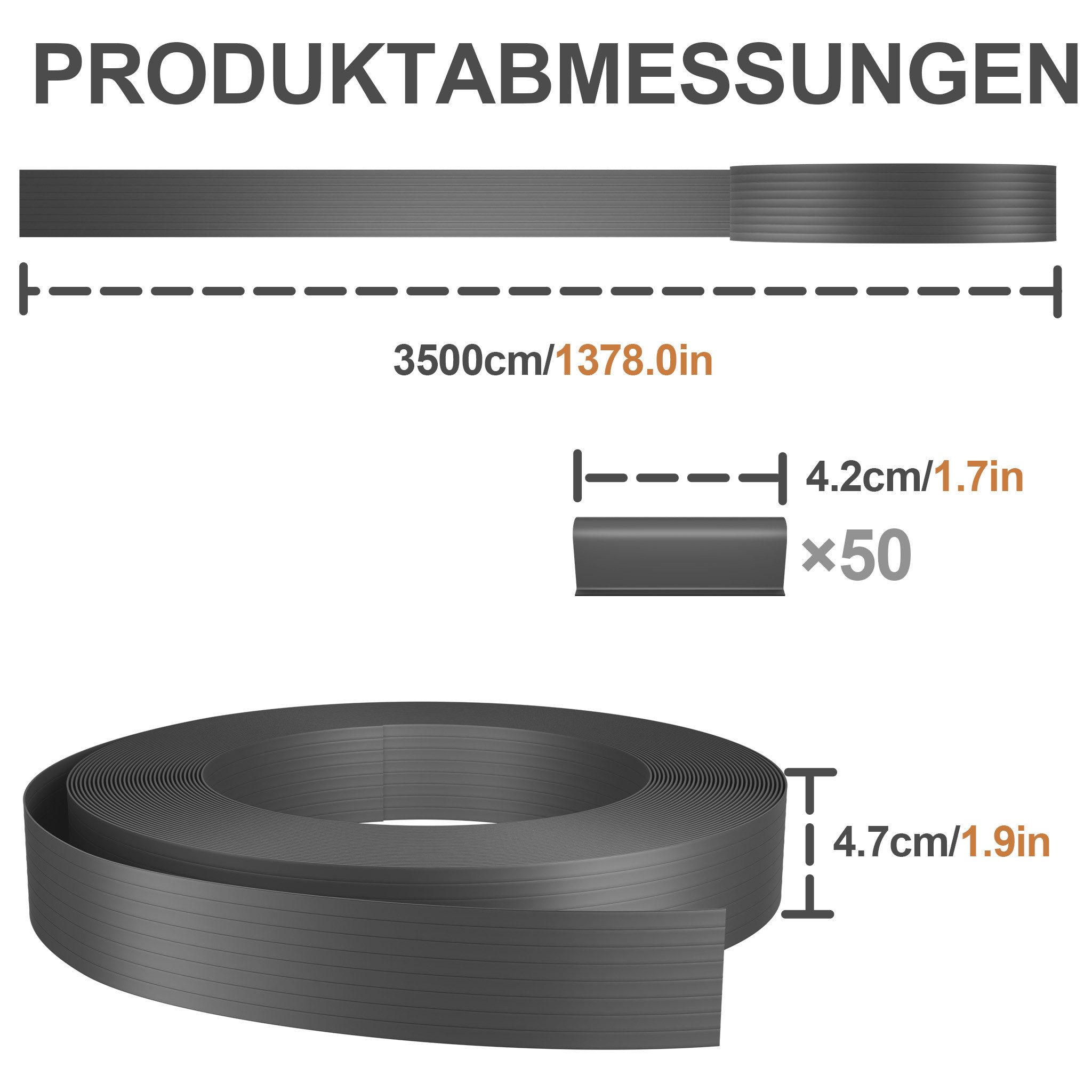 FIVMEN Sichtschutzstreifen PVC Zaunsichtschutz Rolle für Stabmattenzaun Windschutz, Blickdicht & UV-beständig für Garten Balkon Terrasse – Bild 2 von 5