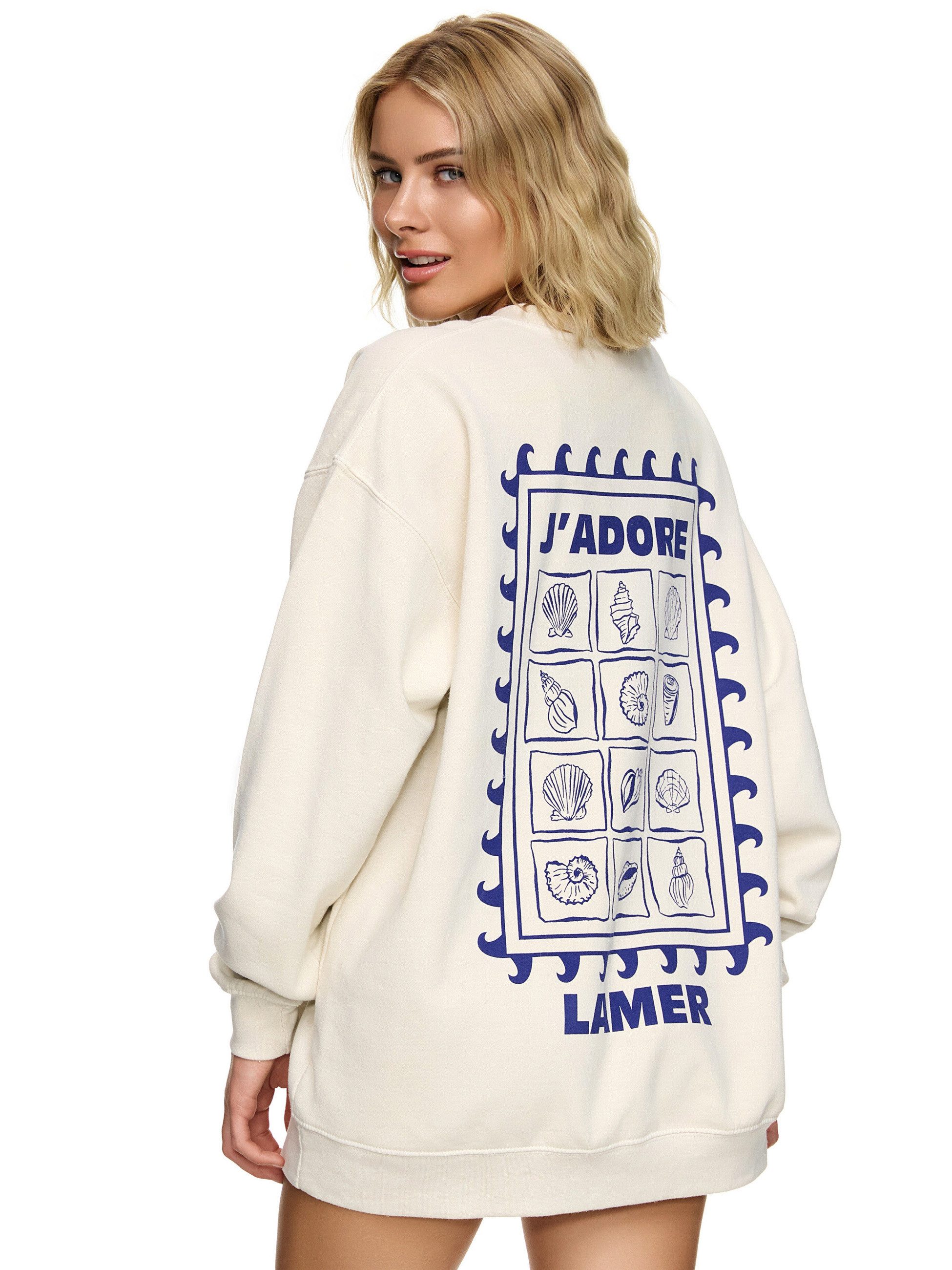 Worldclassca Sweatshirt Worldclassca Oversized Sweatshirt J'ADORE günstig online kaufen